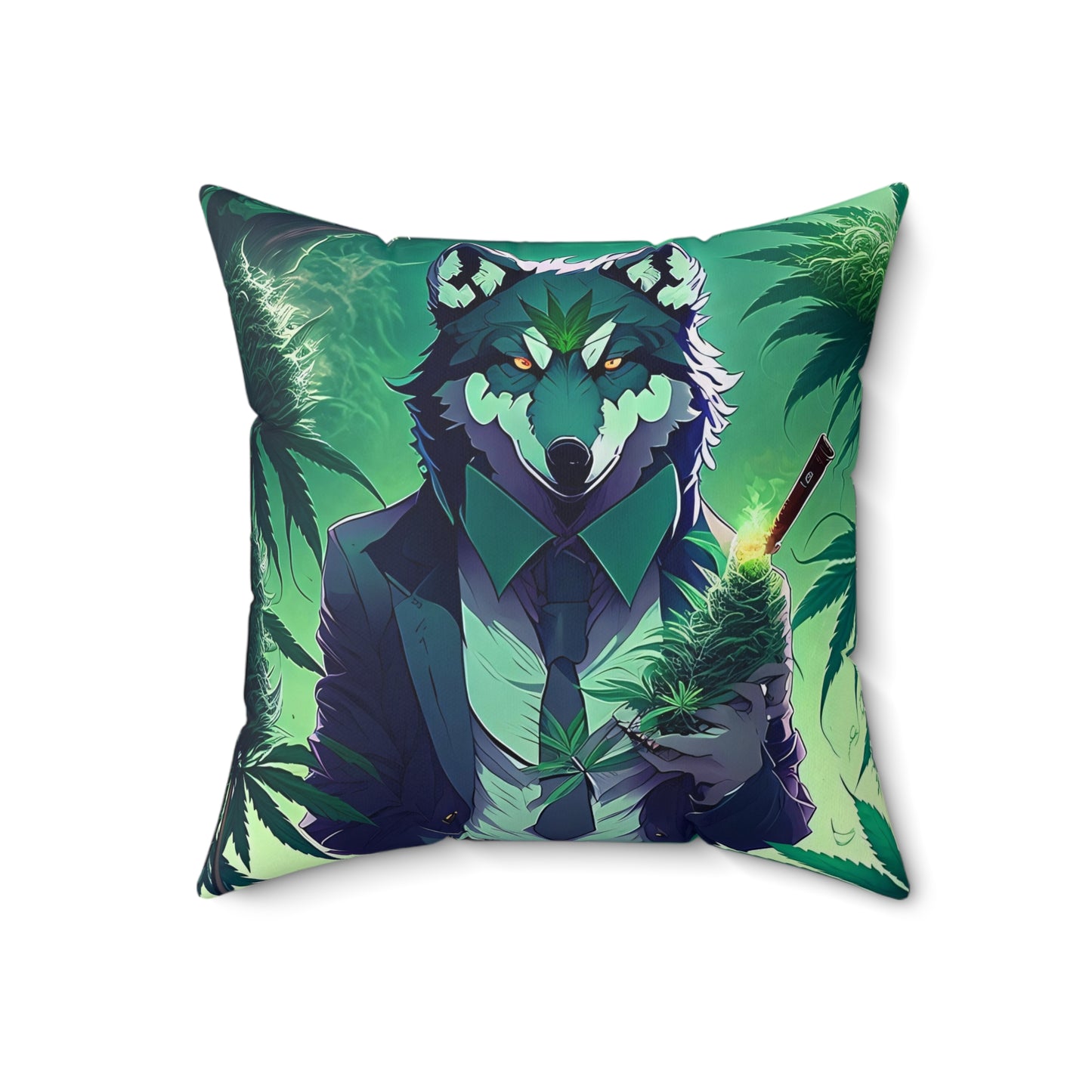 Wolf Of The Most High, Spun Polyester Square Pillow