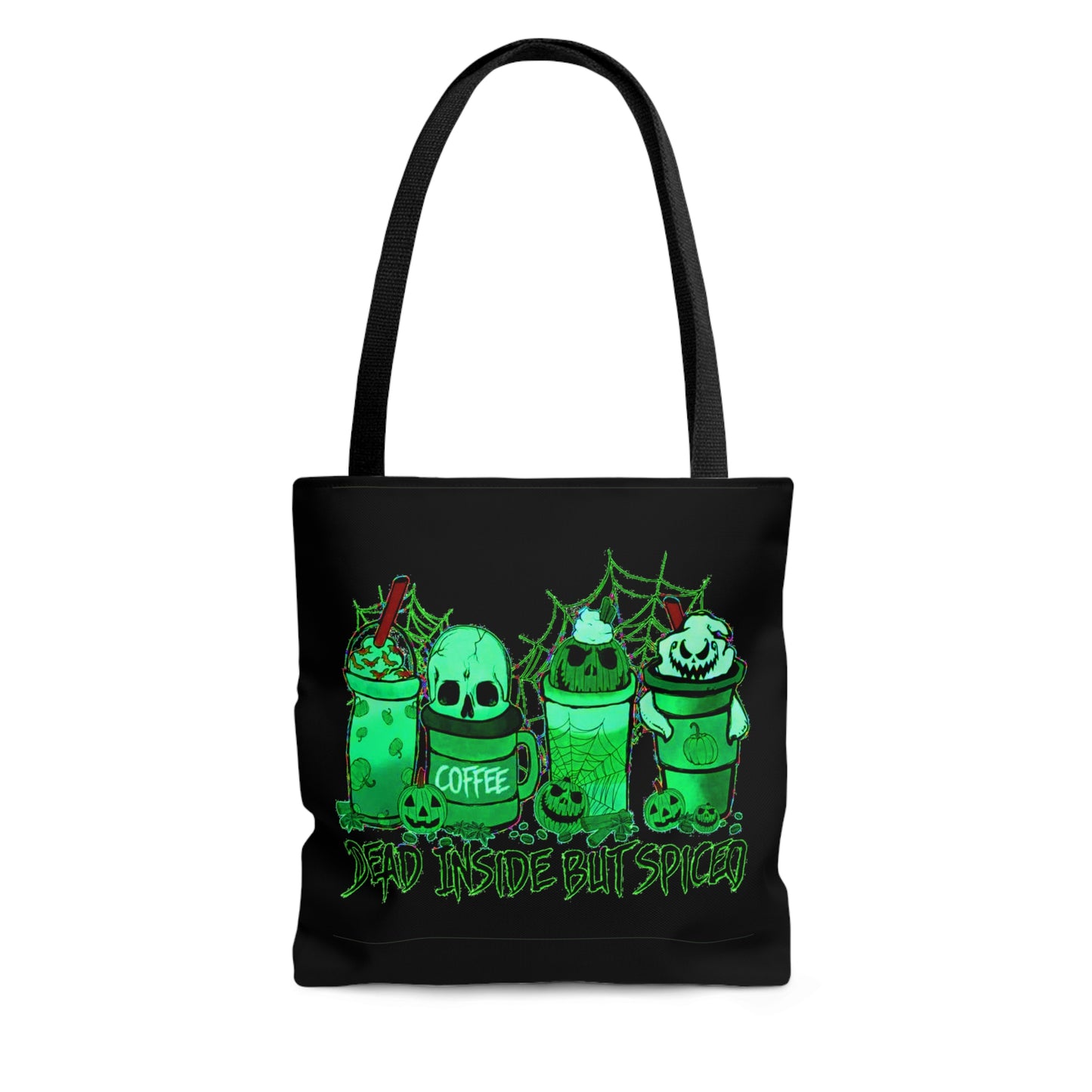 Dead Inside But Spiced Halloween Tote Bag