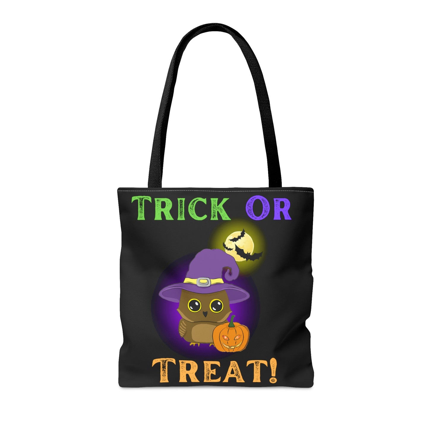 Trick Or Treat Owl Halloween Candy Tote Bag