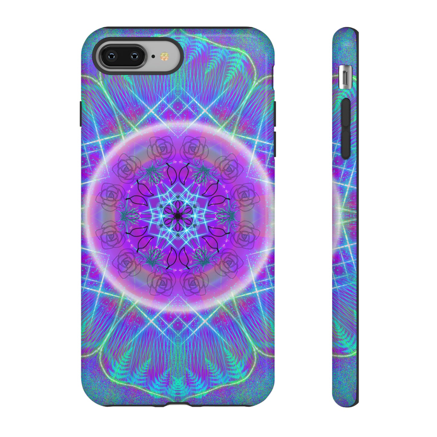 Psychedelic Mandala Protective Phone Case, Samsung, iPhone, Pixel, all sizes