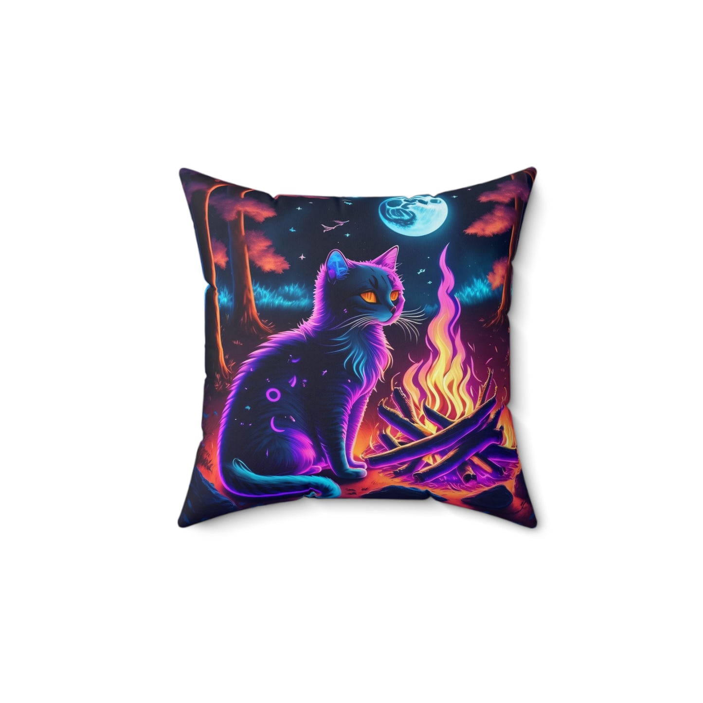 Otherworldly CatTales, Spun Polyester Square Pillow