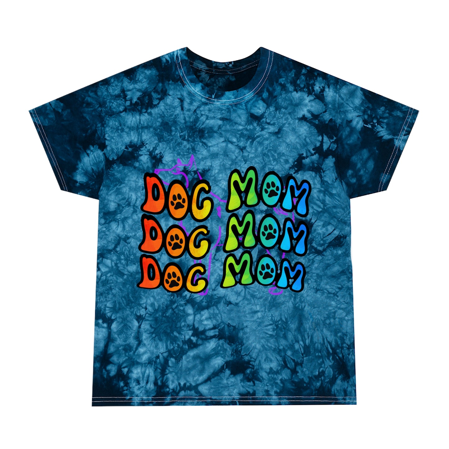 Dog Mom Tie-Dye Tee, Crystal