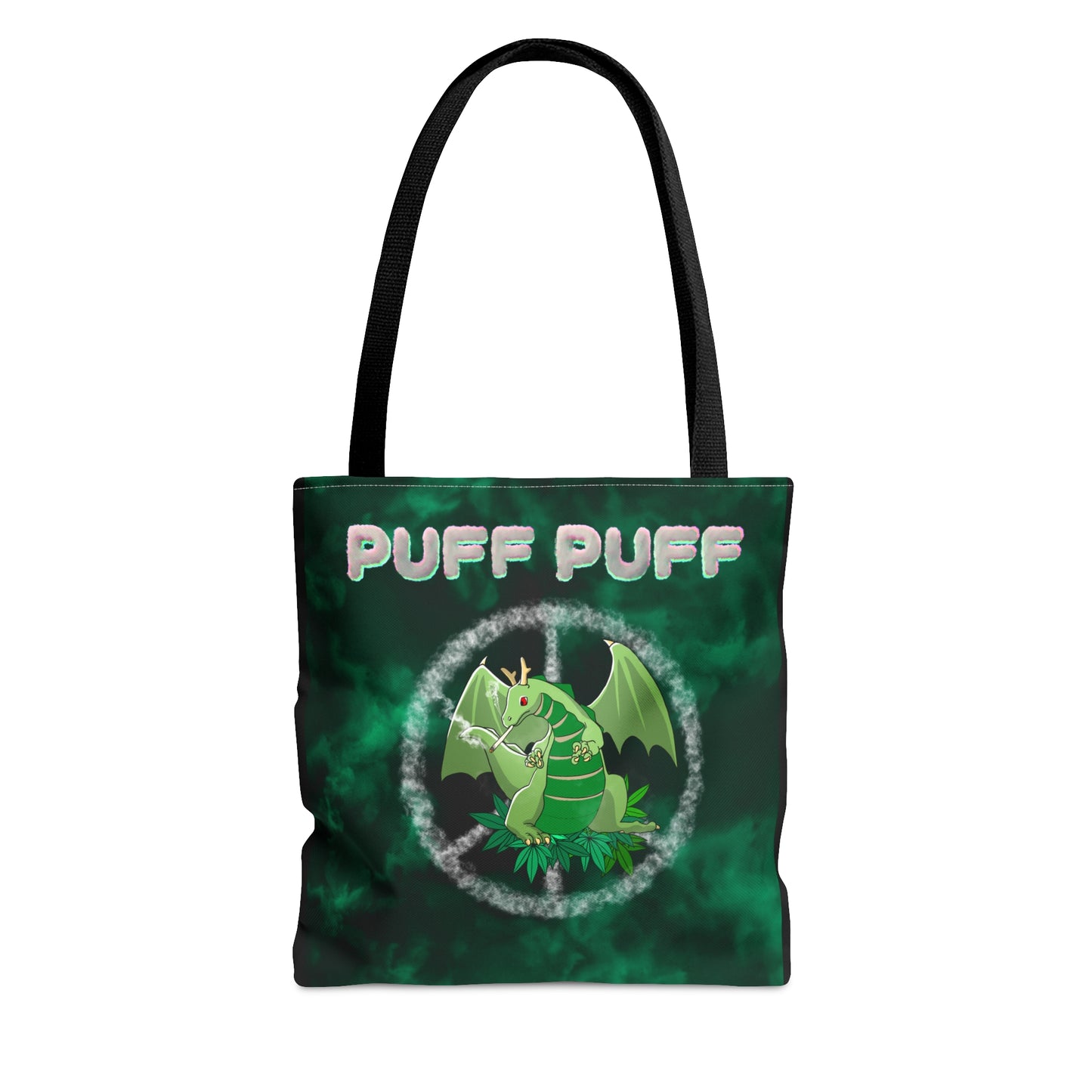 Puff Puff Smokin Dragon, 420 Themed, Tote Bag