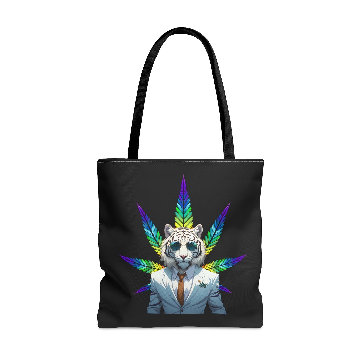 White Tiger 420 Themed, Tote Bag