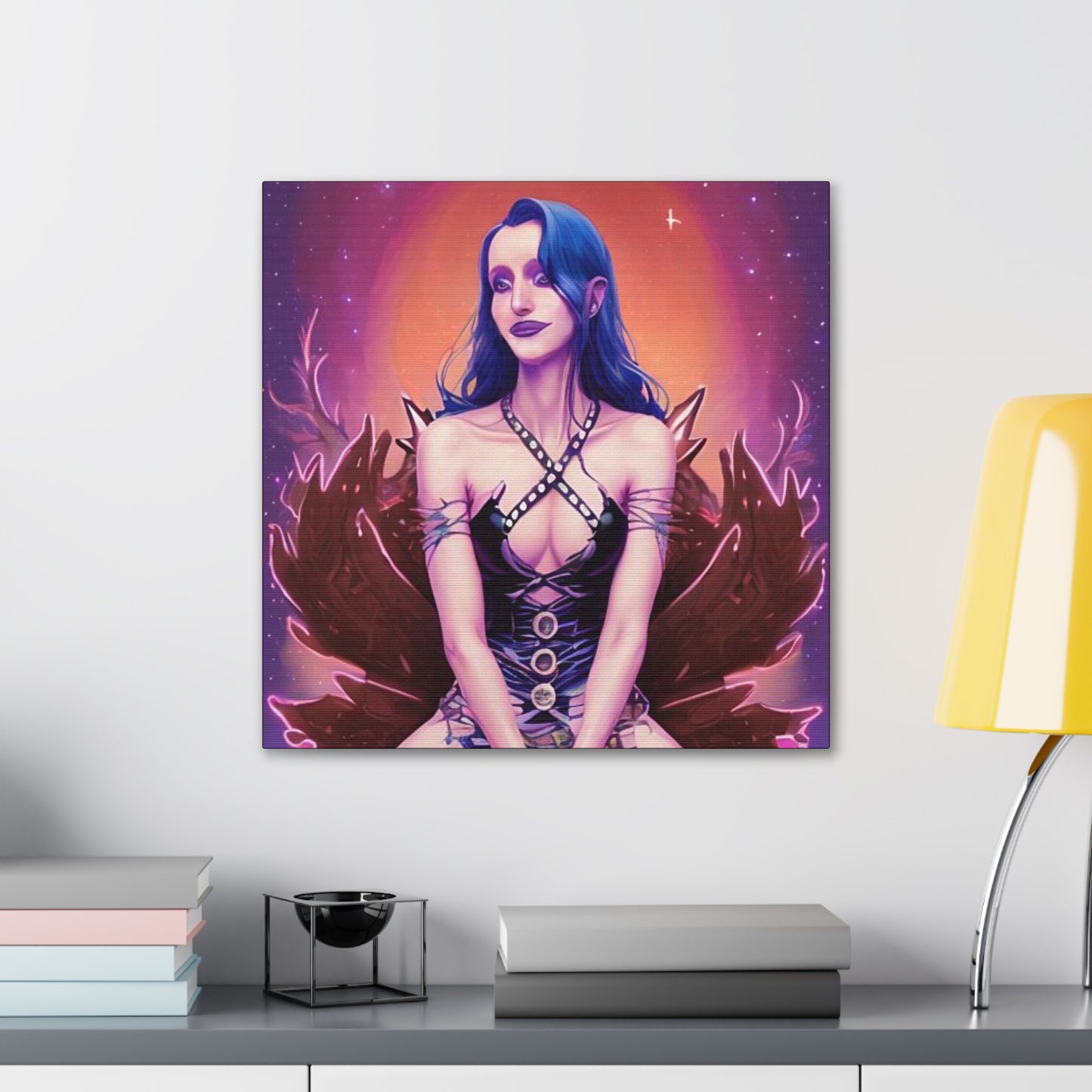 High Elvan Priestess, Canvas Art, Unique Fantasy Art, Unique Gifts, Original Art