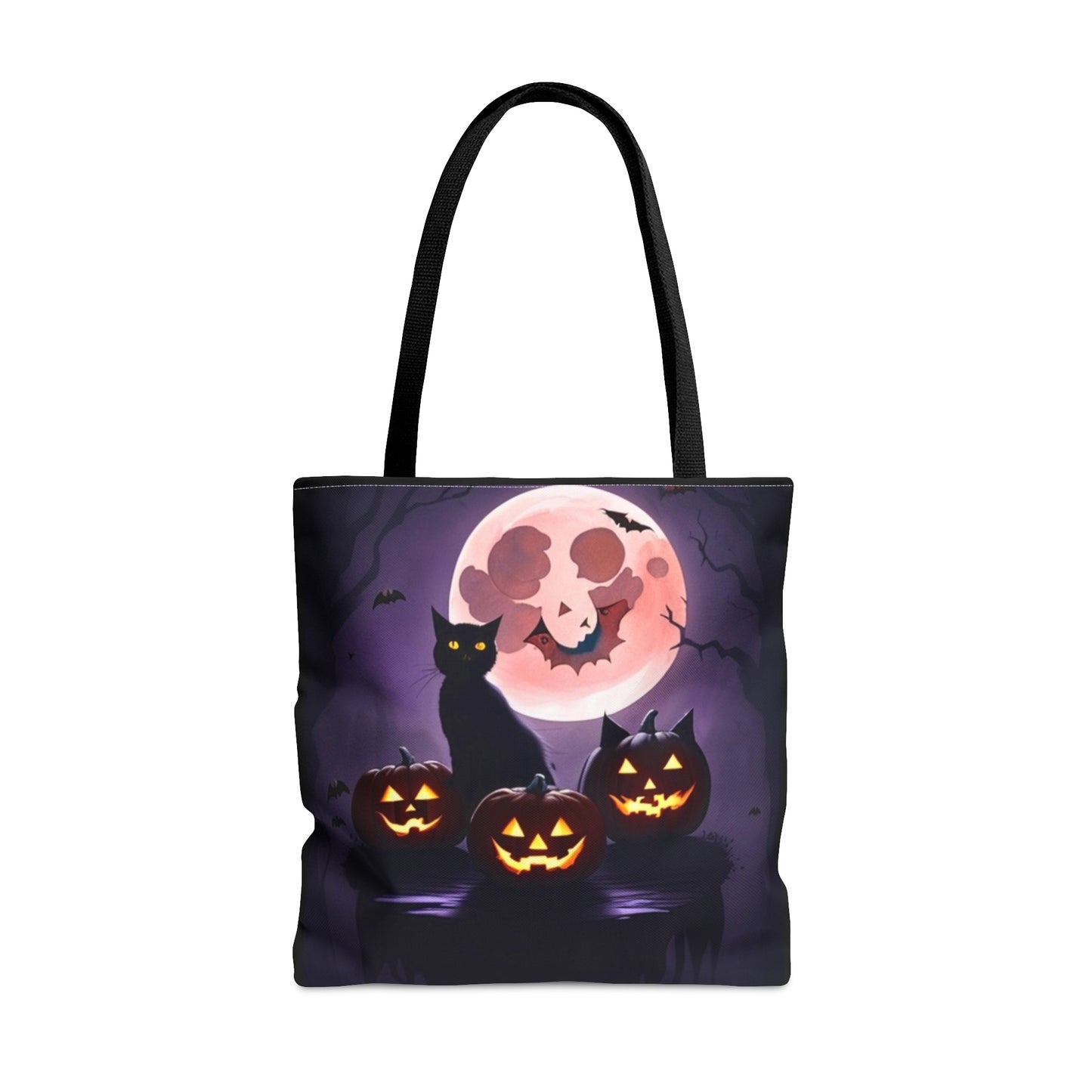 All Hallows Eve, Black Cat,  Halloween Candy Tote Bag