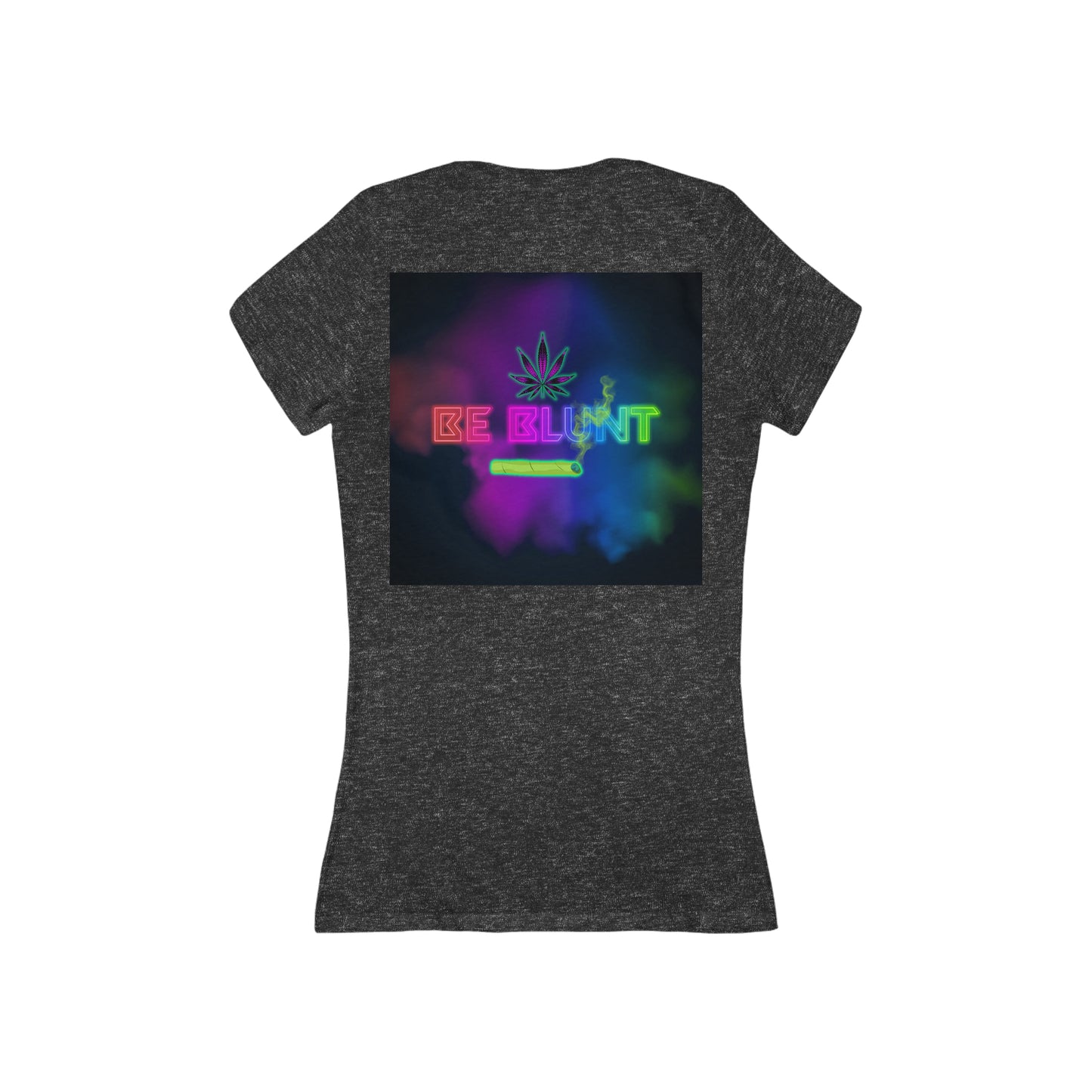 Be Blunt, Women's Jersey Short Sleeve Deep V-Neck Tee