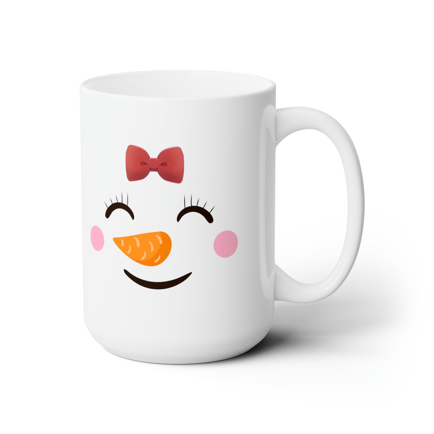 Cute Snowman Christmas Ceramic Mug 15oz