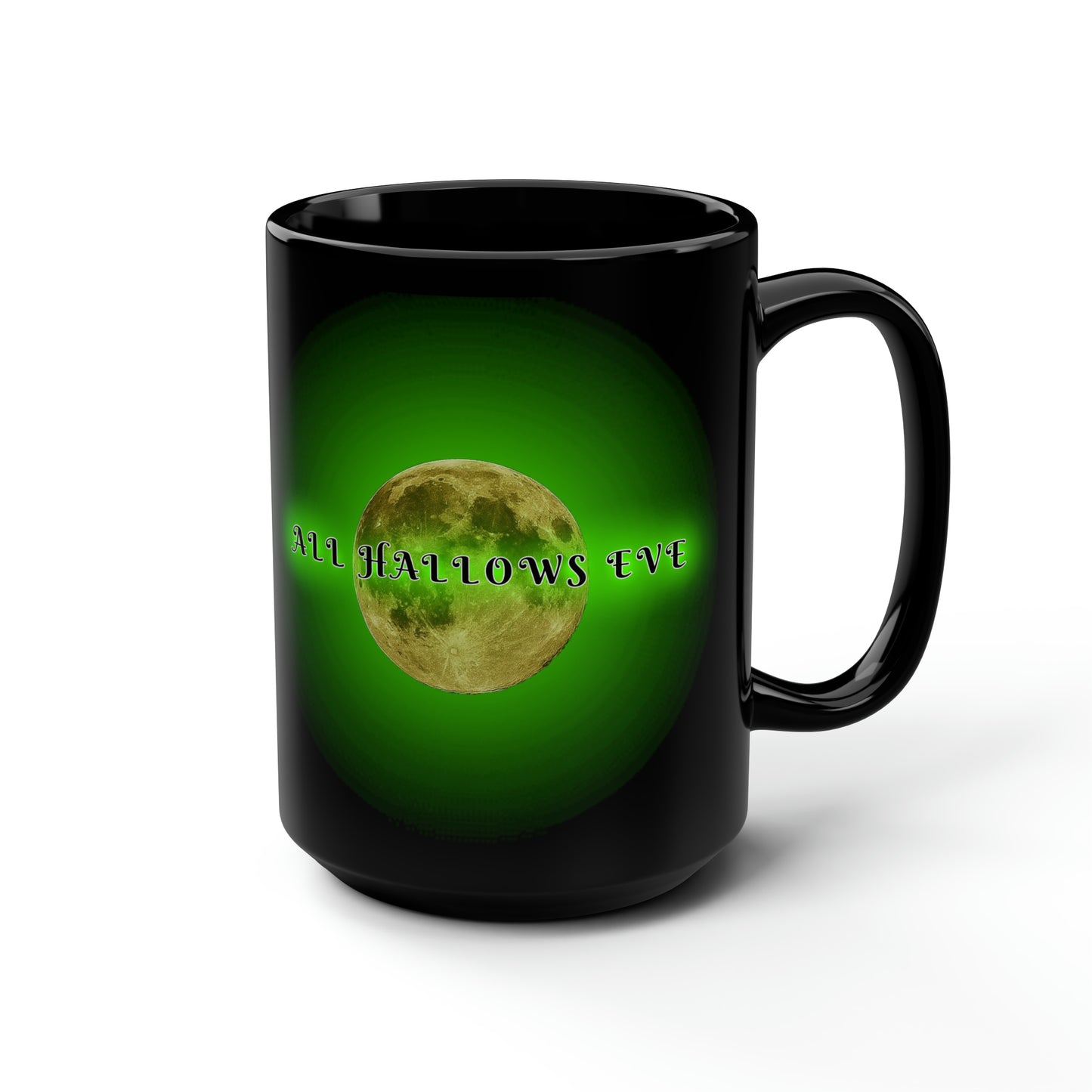 Black Halloween Mug All Hallows Eve 15oz