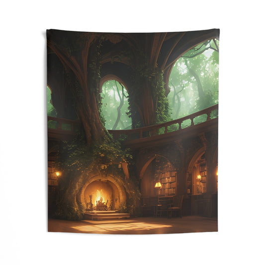 Sacred Tree Sanctuary, Wall Tapestry 51 x 60