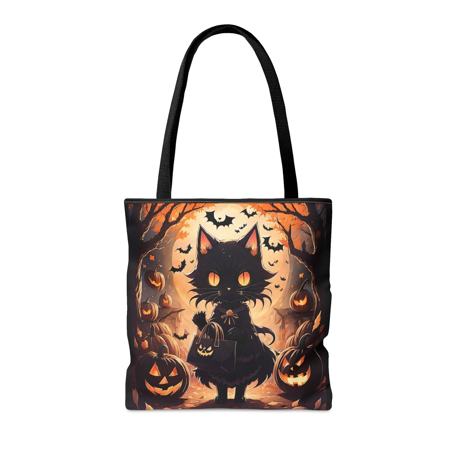 Anime Halloween Cat Halloween Candy Tote Bag