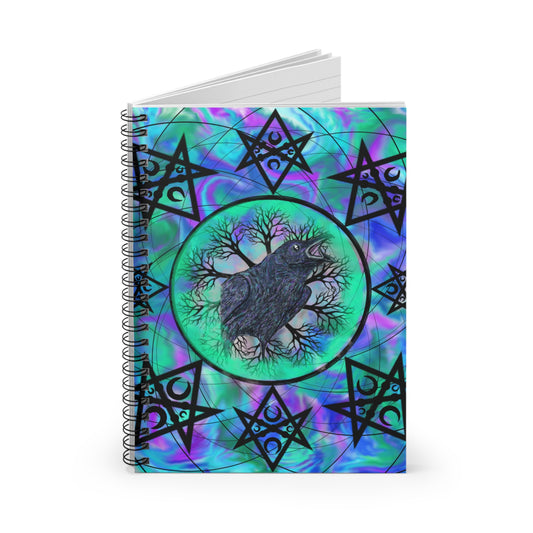 Raven Magick Spiral Notebook