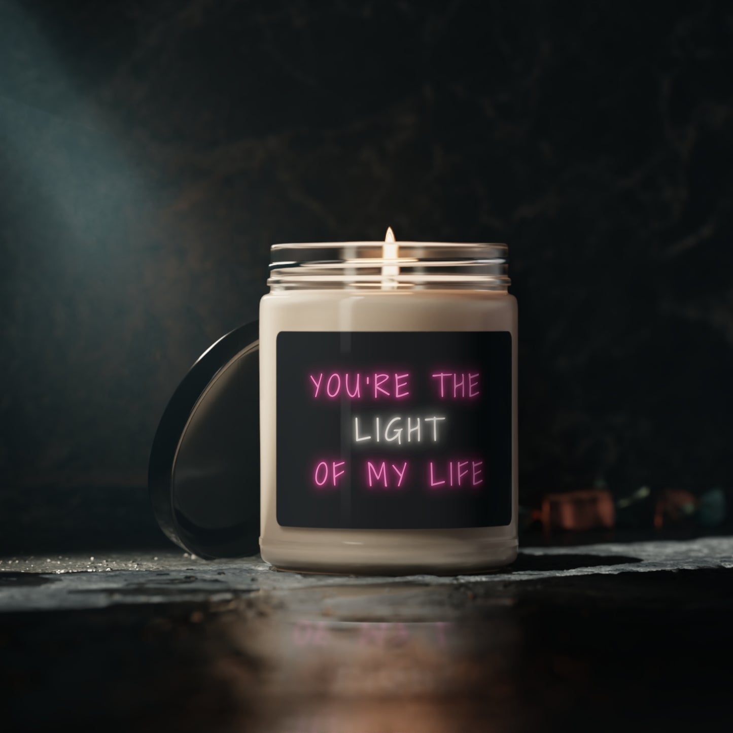 Youre The Light Of My Life, Scented Soy Candle, 9oz, Cute Candle Pun, Valentines Day Gift