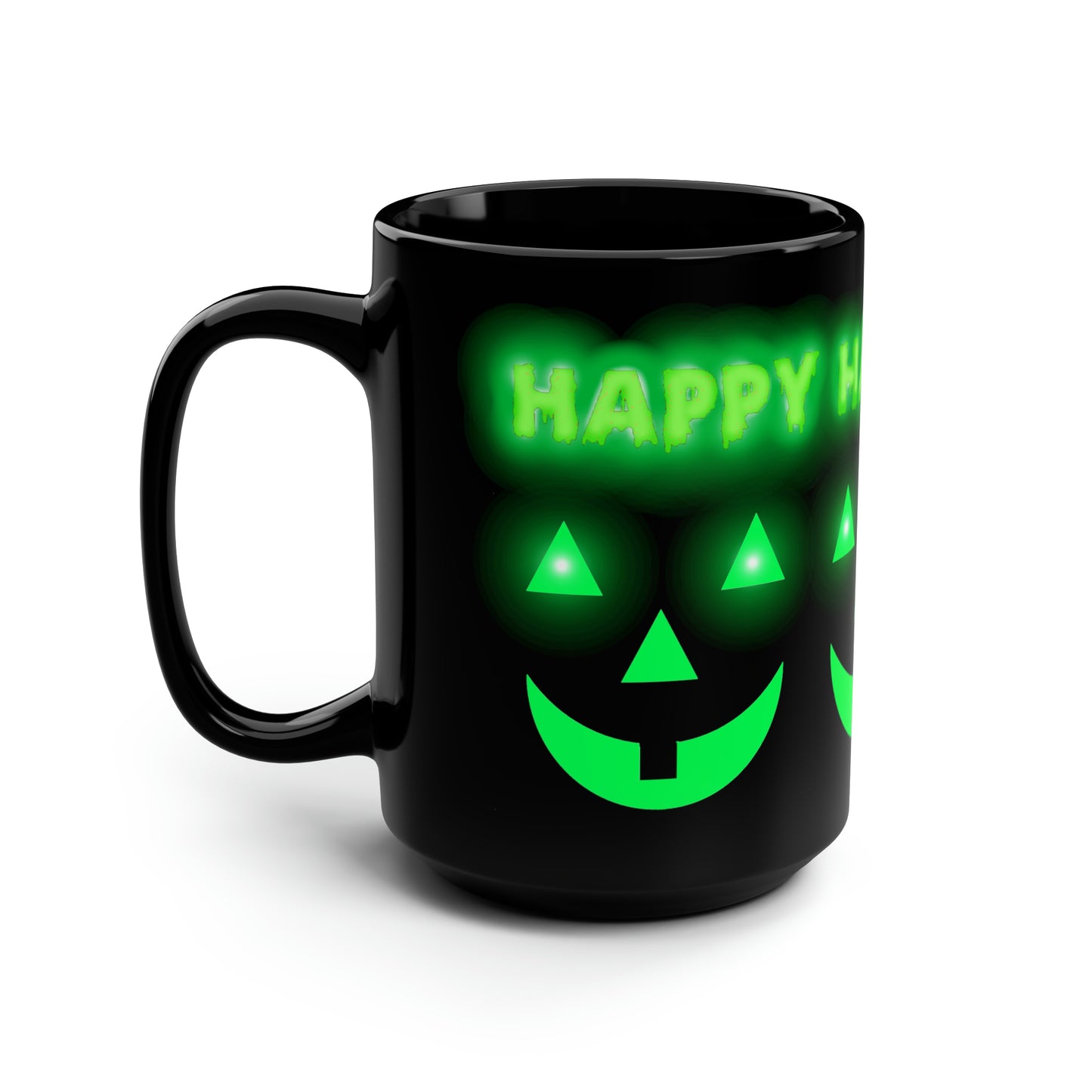 Happy Halloween Black Mug, 15oz