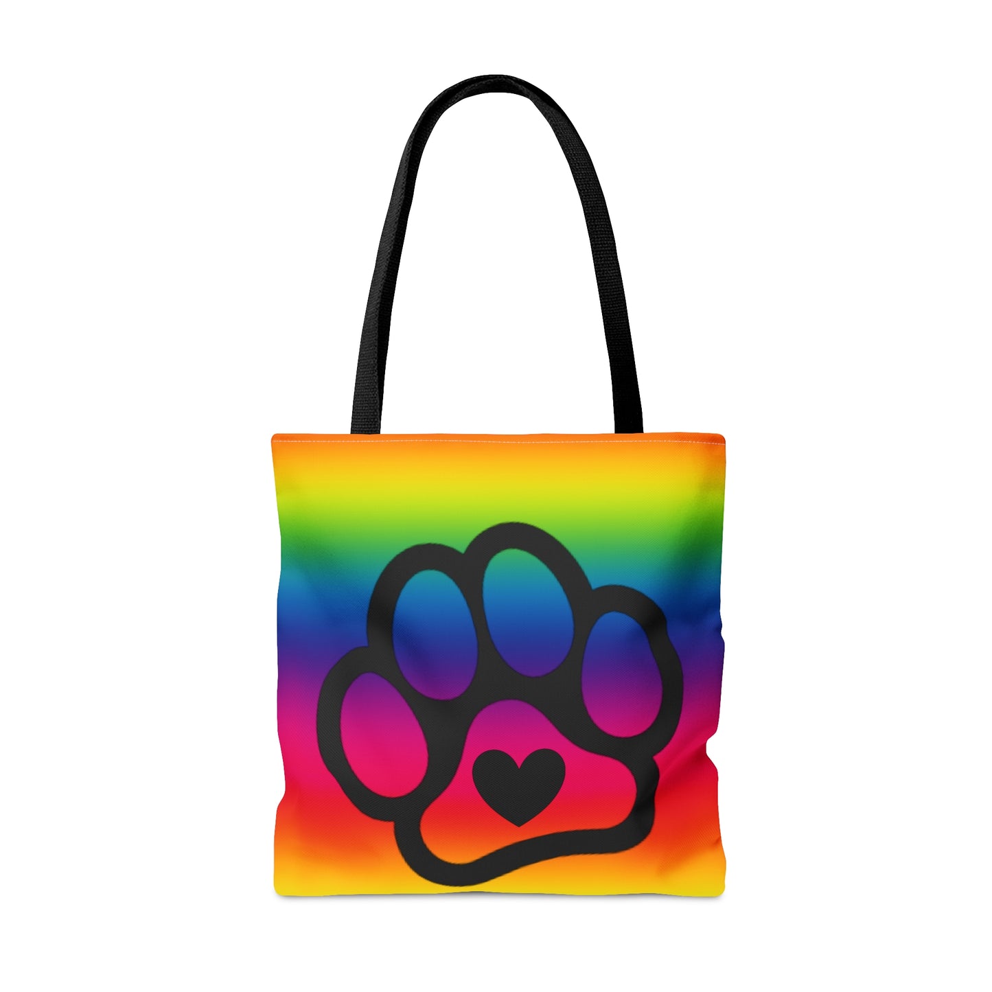 PRIDE Paw Print Tote Bag