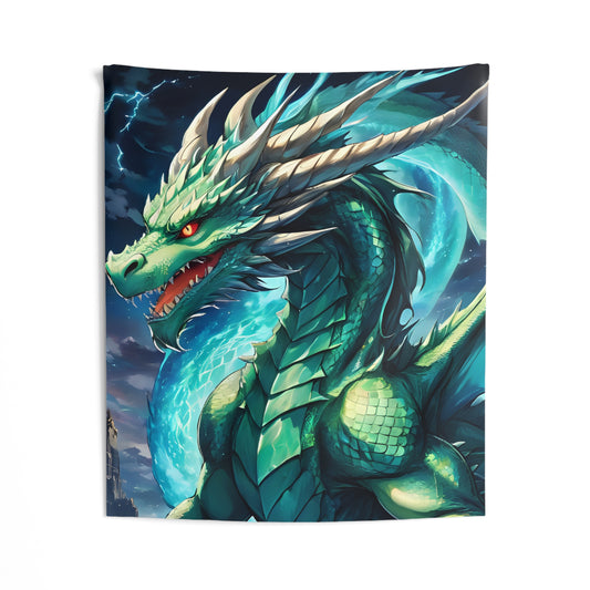 Emerald Gaurdian, Wall Tapestry 51 x 60