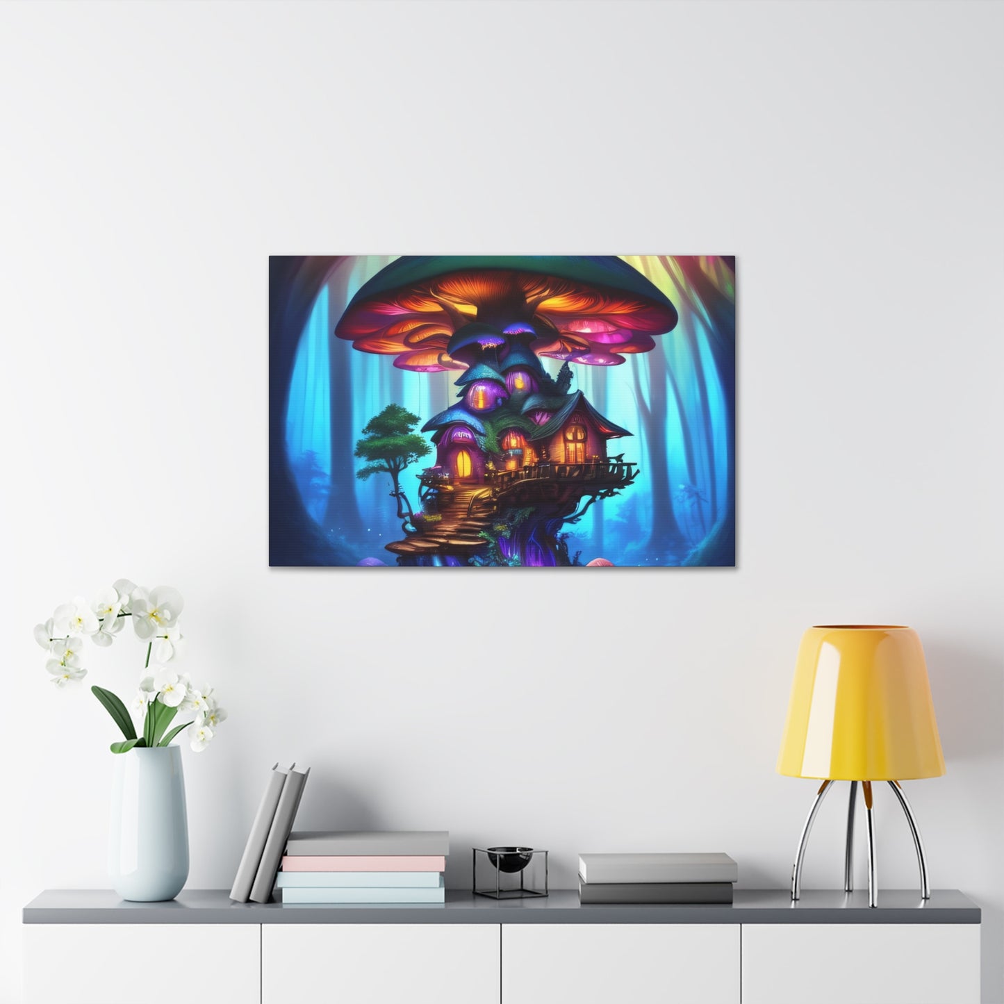 Fae World Sanctuary, Canvas Art, Canvas Print, Wall Decor, Original Art, Unique Gifts