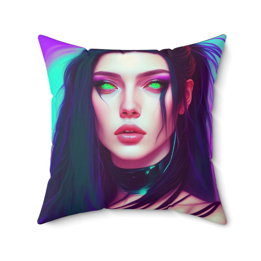 Retro Vibes, Spun Polyester Square Pillow