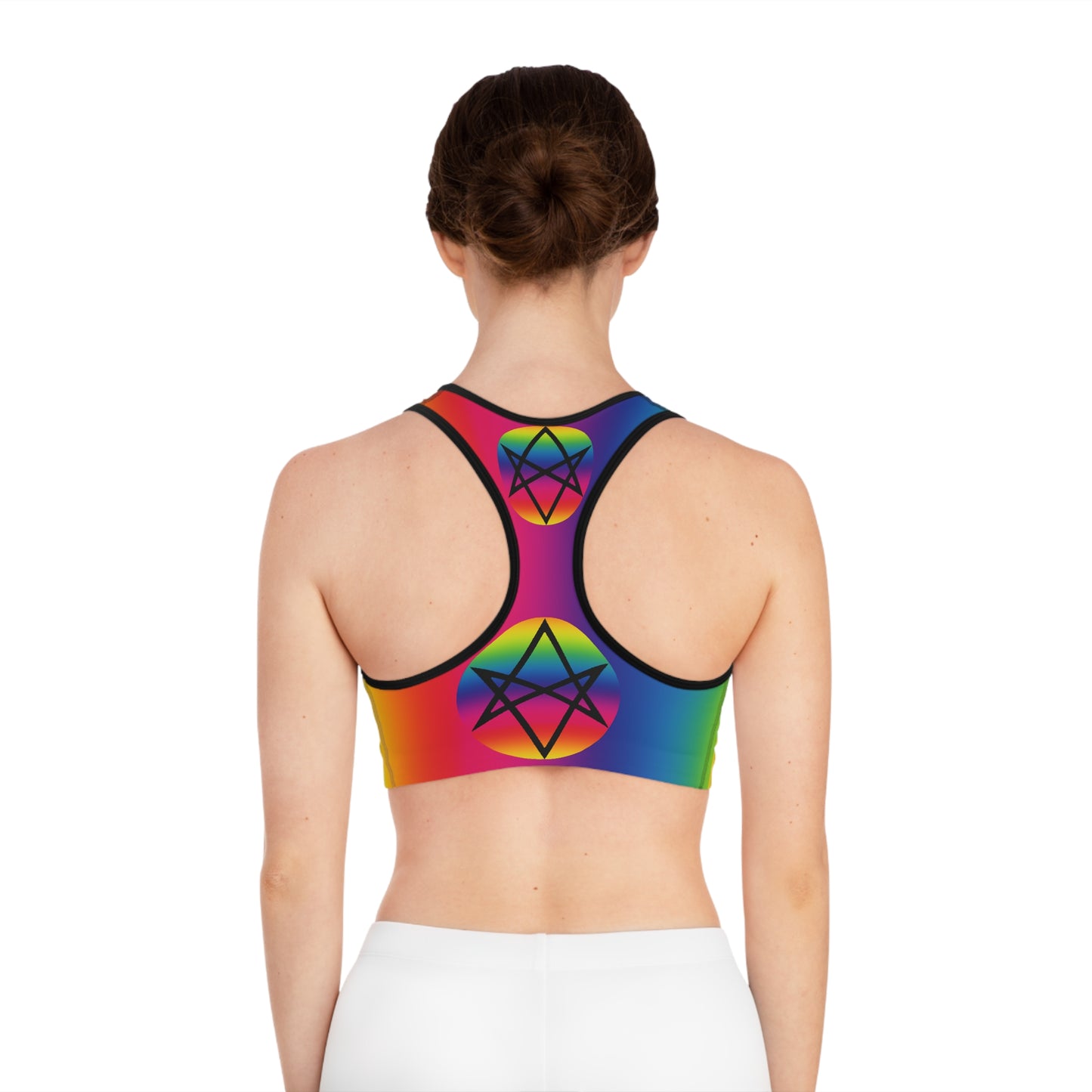 PRIDE Unicursal Hexagram Sports Bra