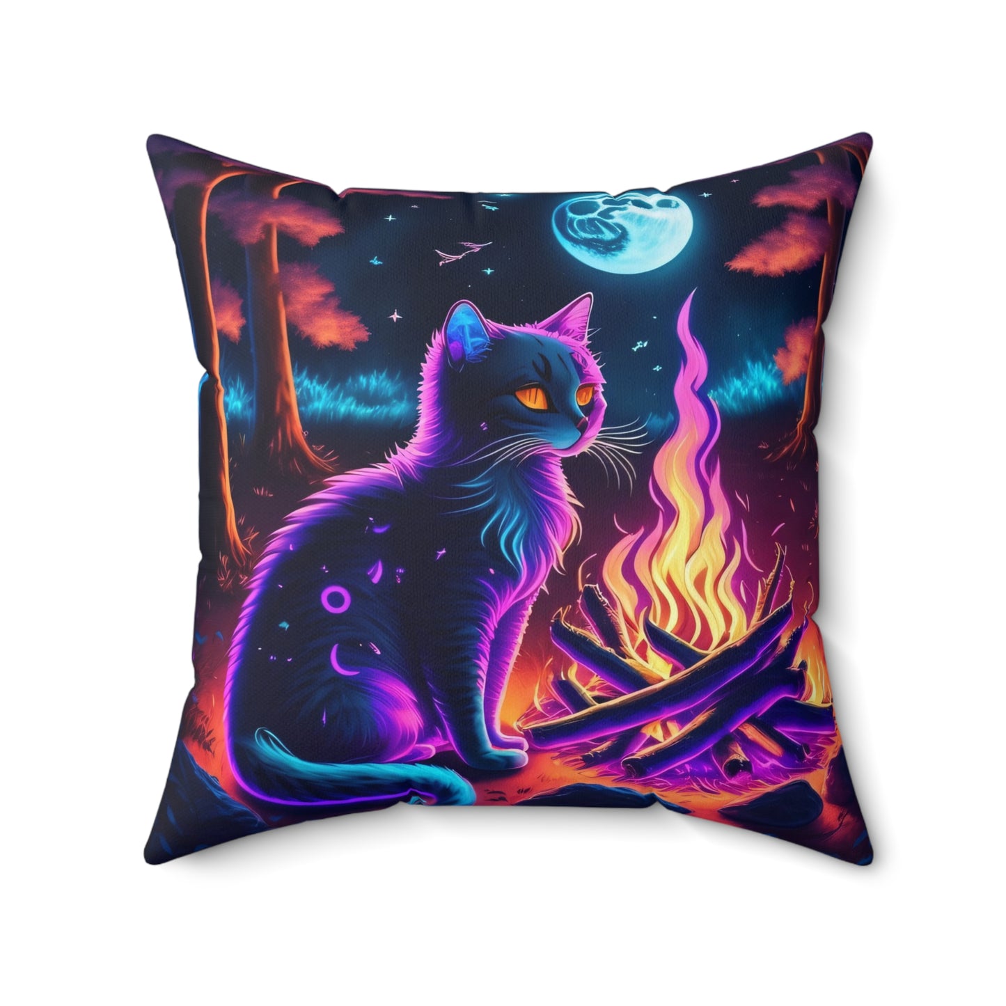 Otherworldly CatTales, Spun Polyester Square Pillow