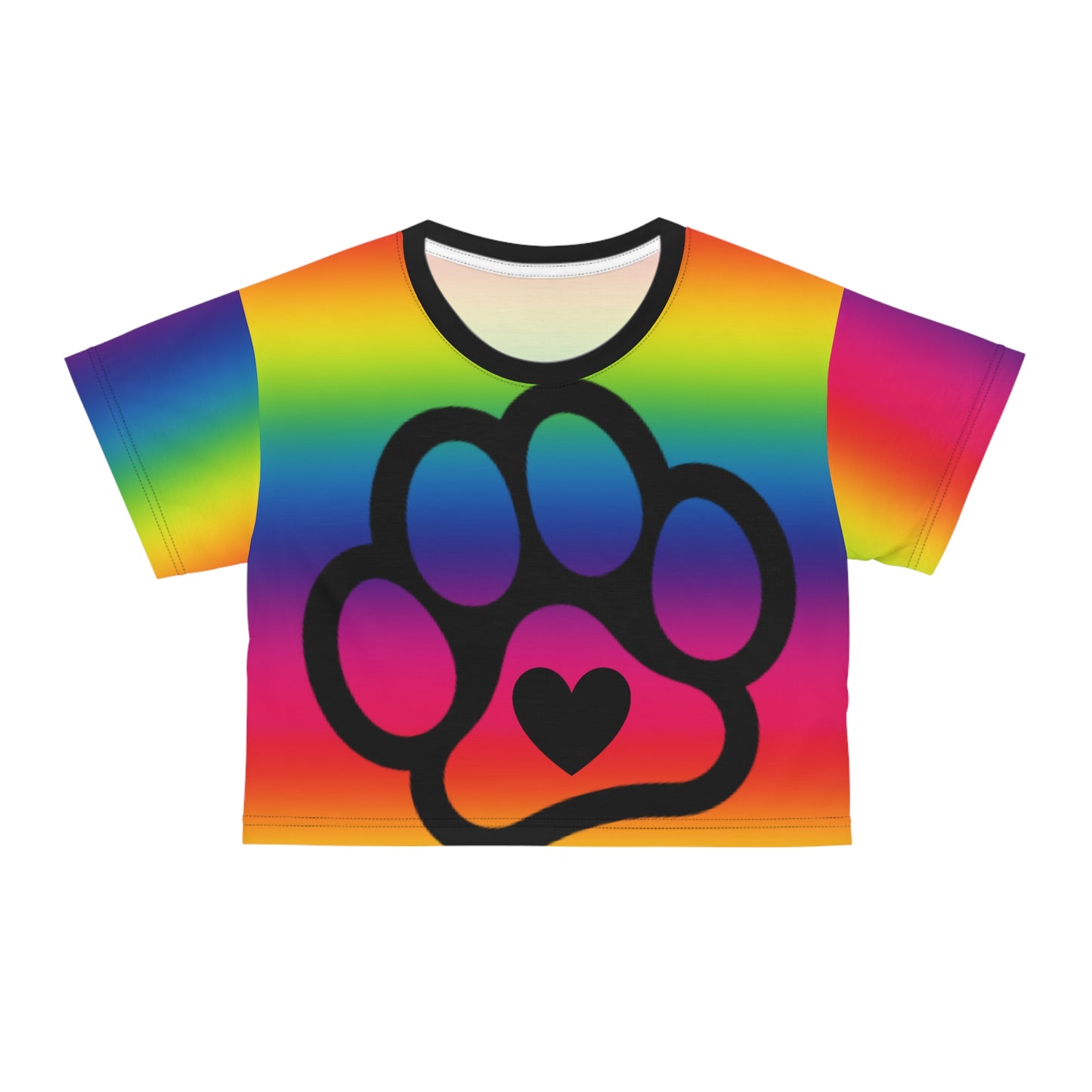 PRIDE Paw Crop Tee