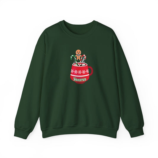 Gingerbread Funny Christmas Sweatshirt Gift, Unisex, Mens, Women, Adult Holiday Shirt. Minimal Merry Xmas Co Hoodie, Coffee Lover Gift