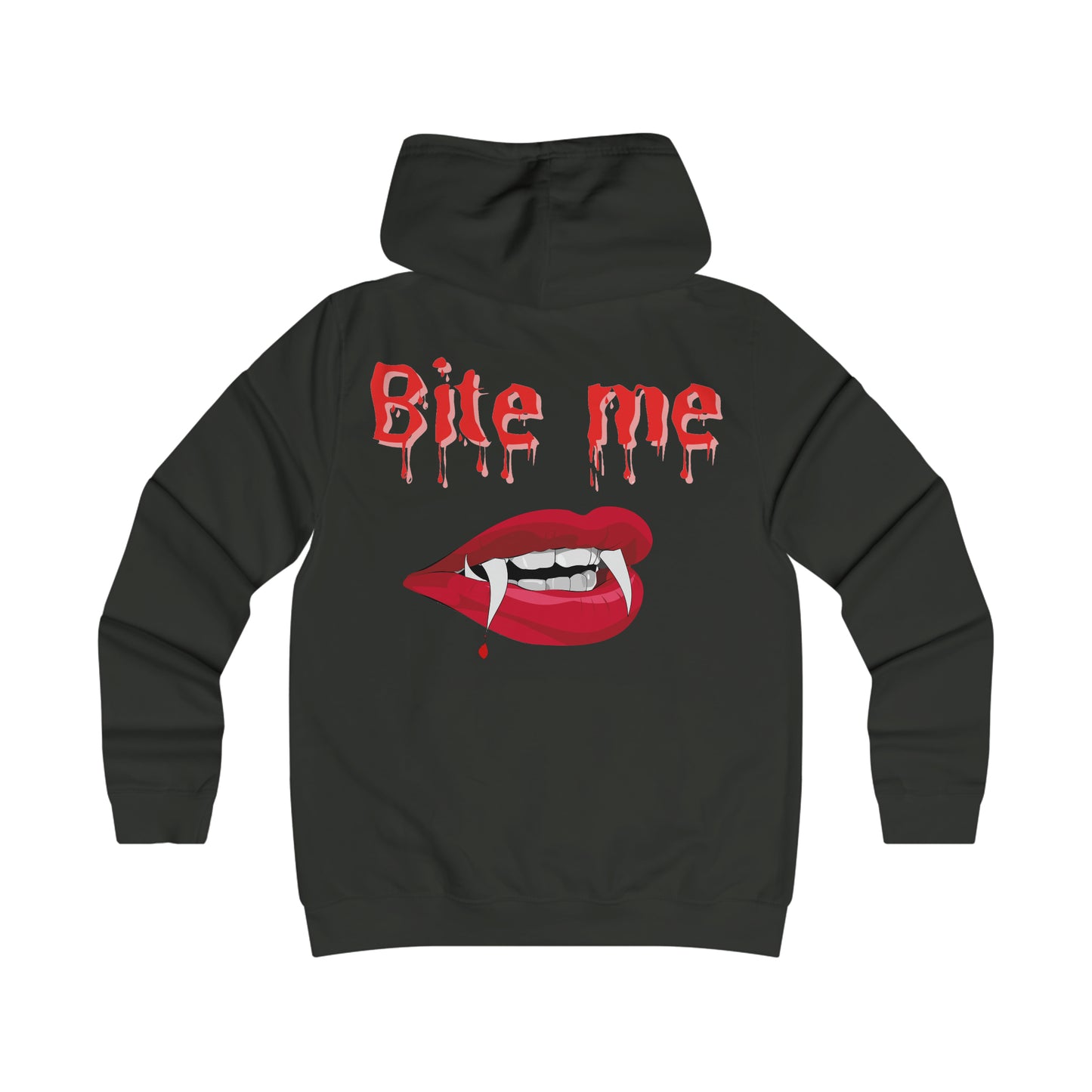 Bite Me Girlie College Hoodie