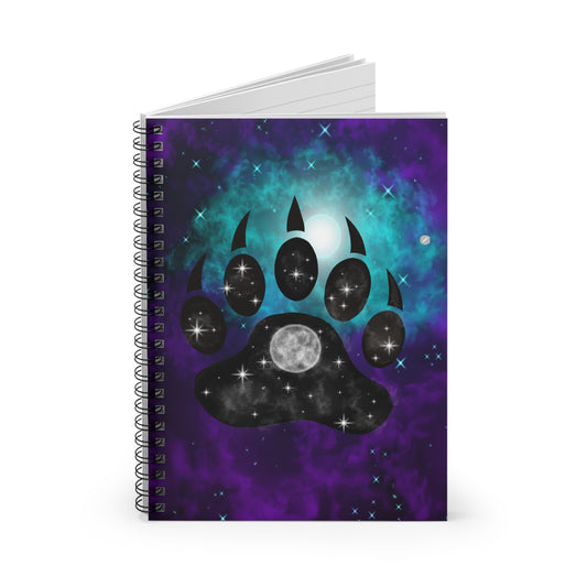 Mystic Bear Claw Spiral Notebook - Ruled Line