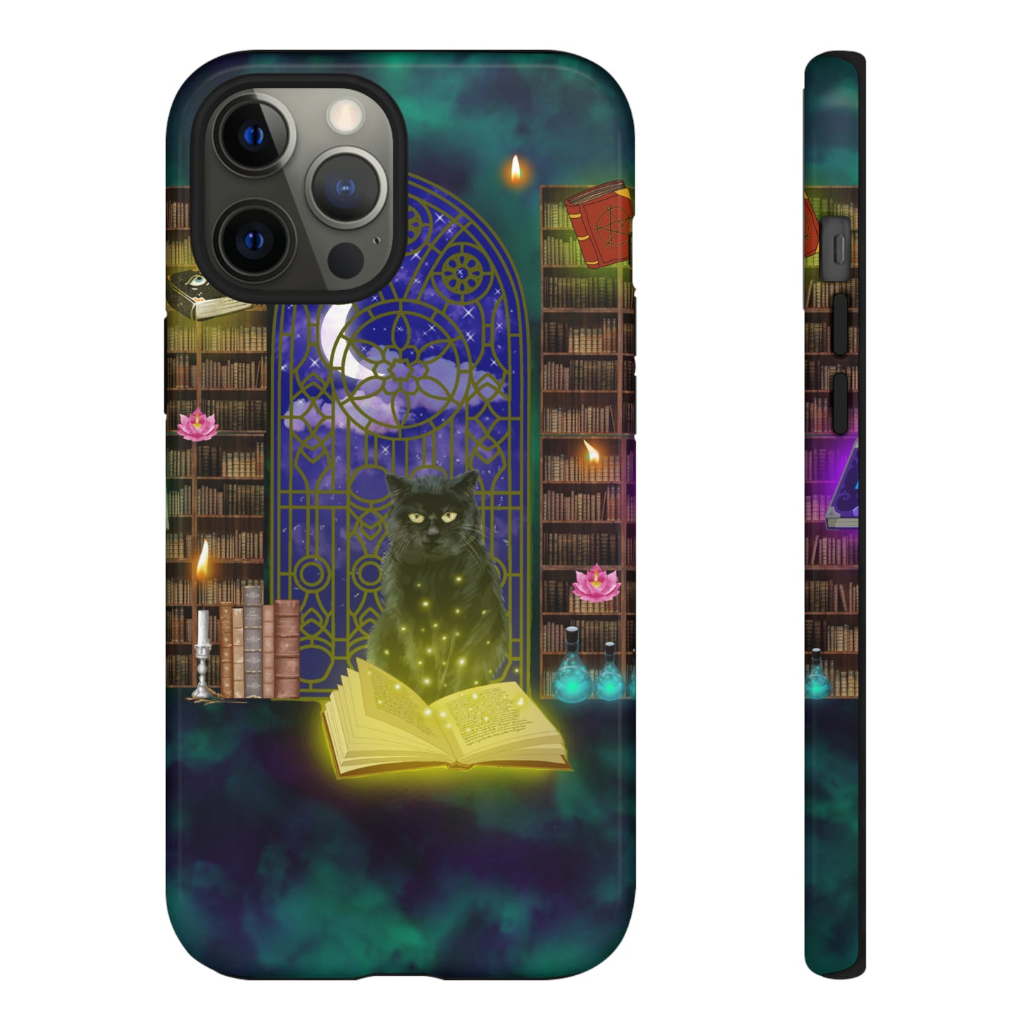Mystic Cat Protective Phone Case, Samsung, iPhone, Pixel, all sizes