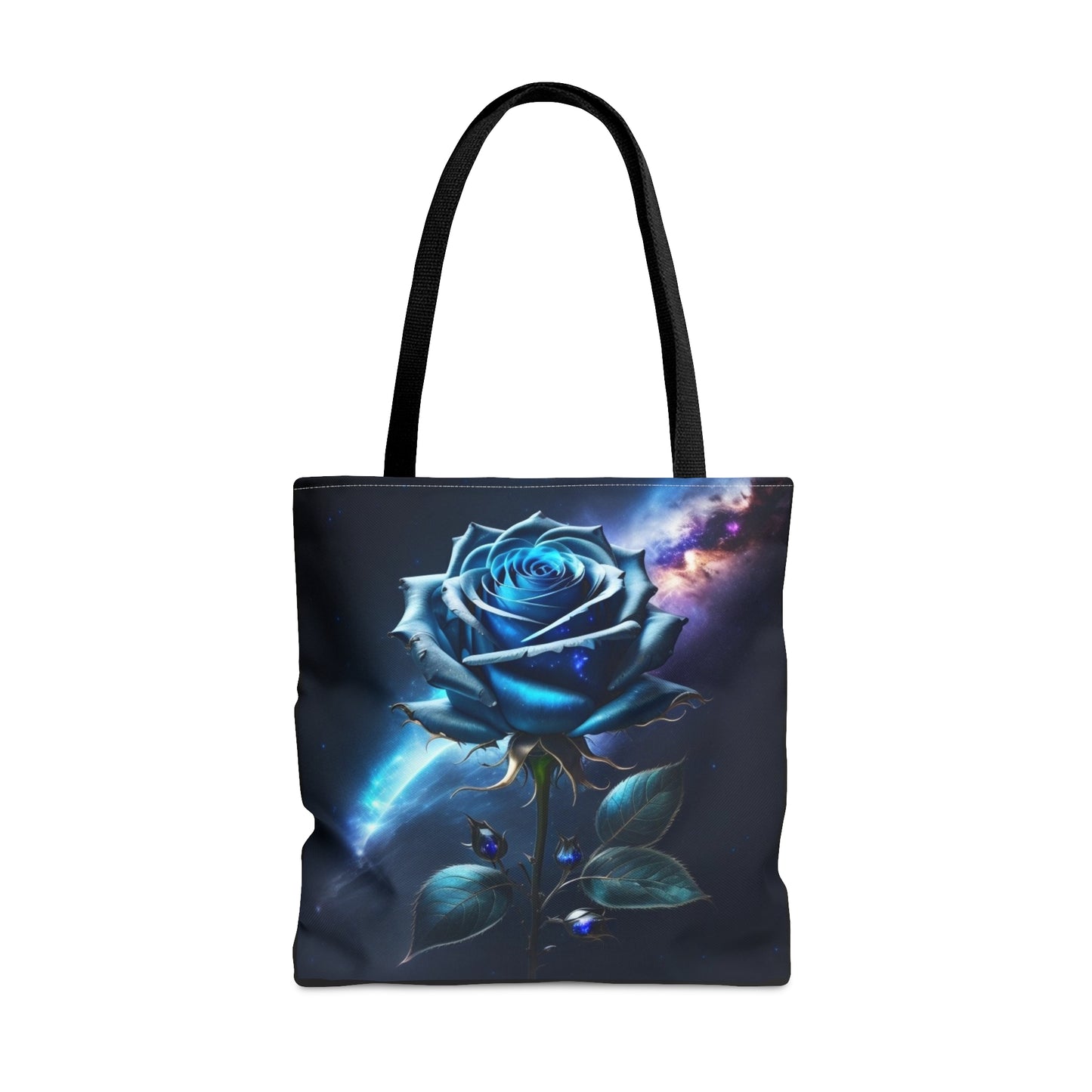 Cosmic Blue Rose,Tote Bag