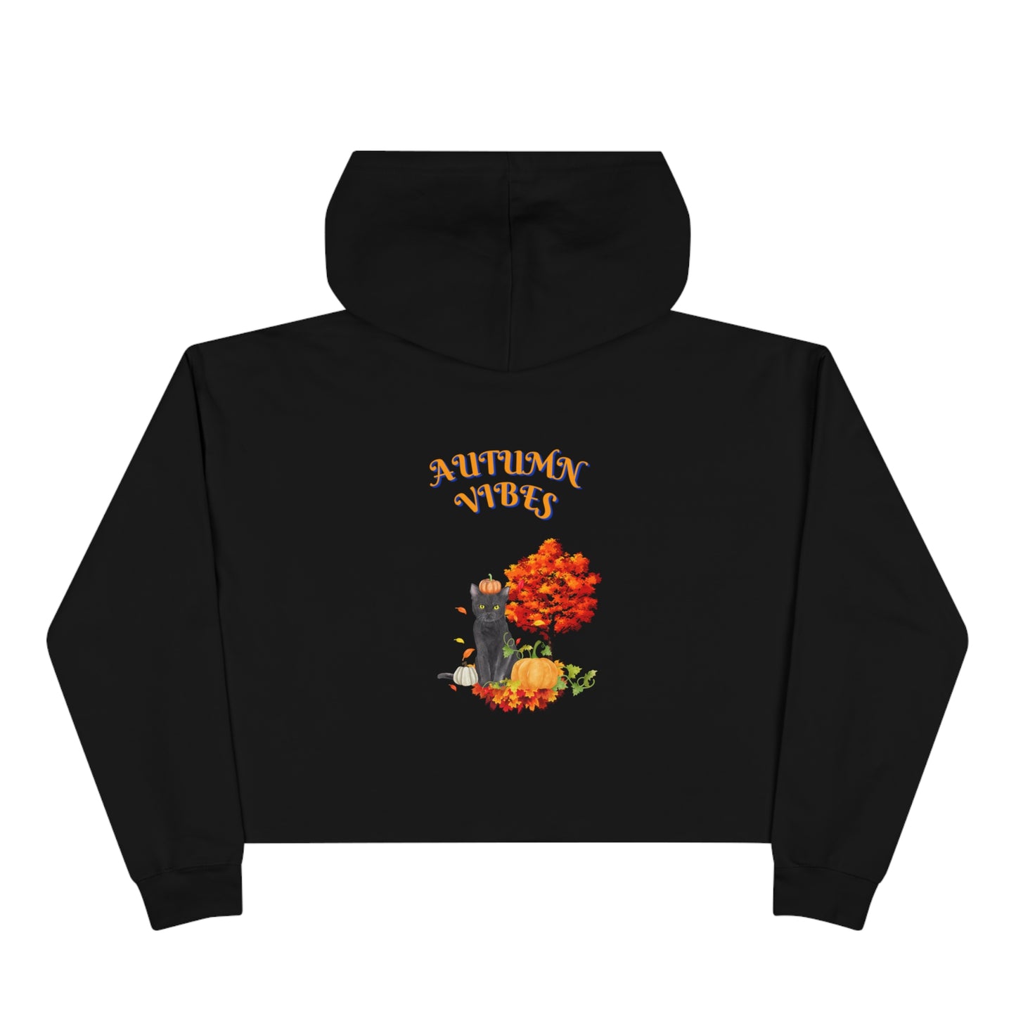 Autumn Vibes Women's Crop Hoodie 2