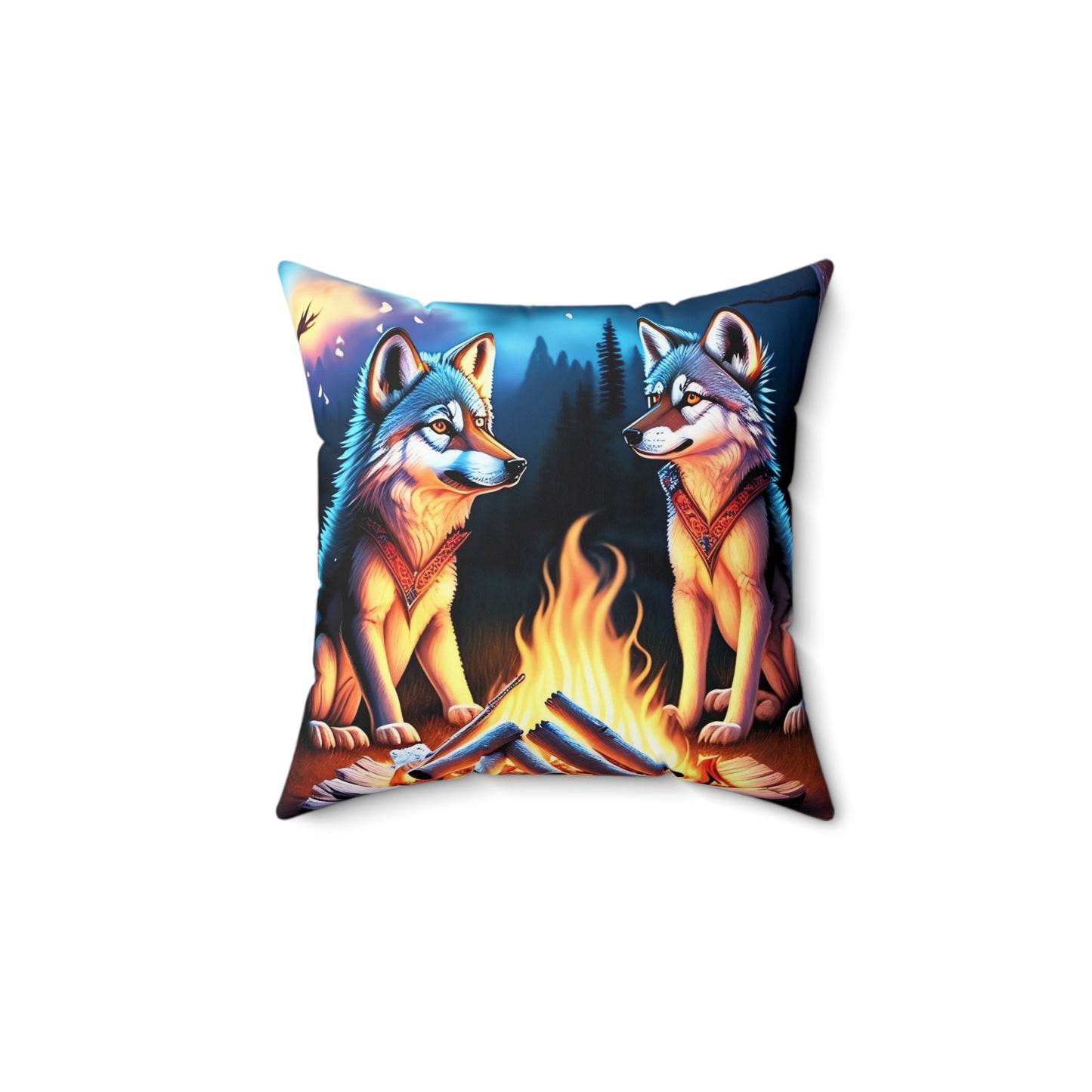 Campfire Stories, Spun Polyester Square Pillow