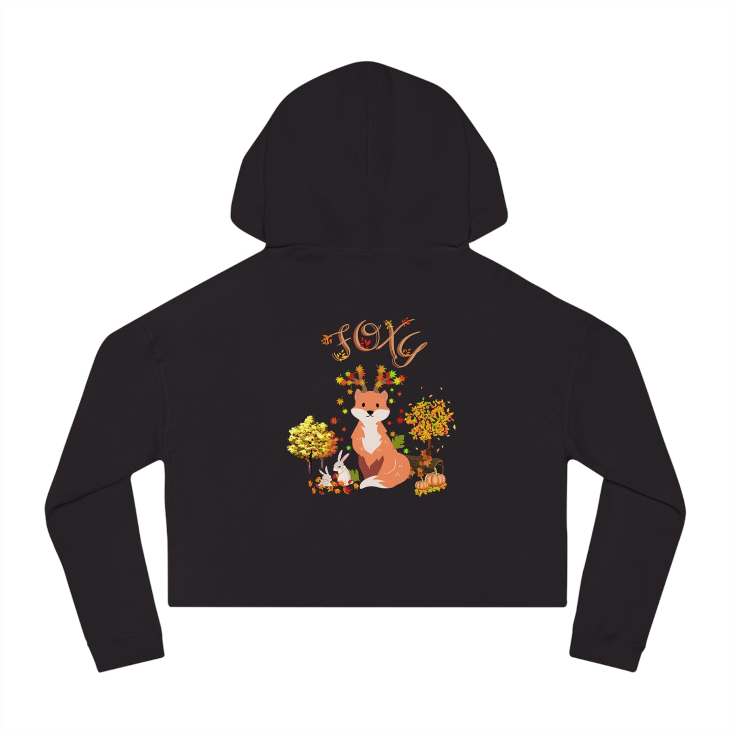 Foxy Fall Women’s Cropped Hooded Sweatshirt