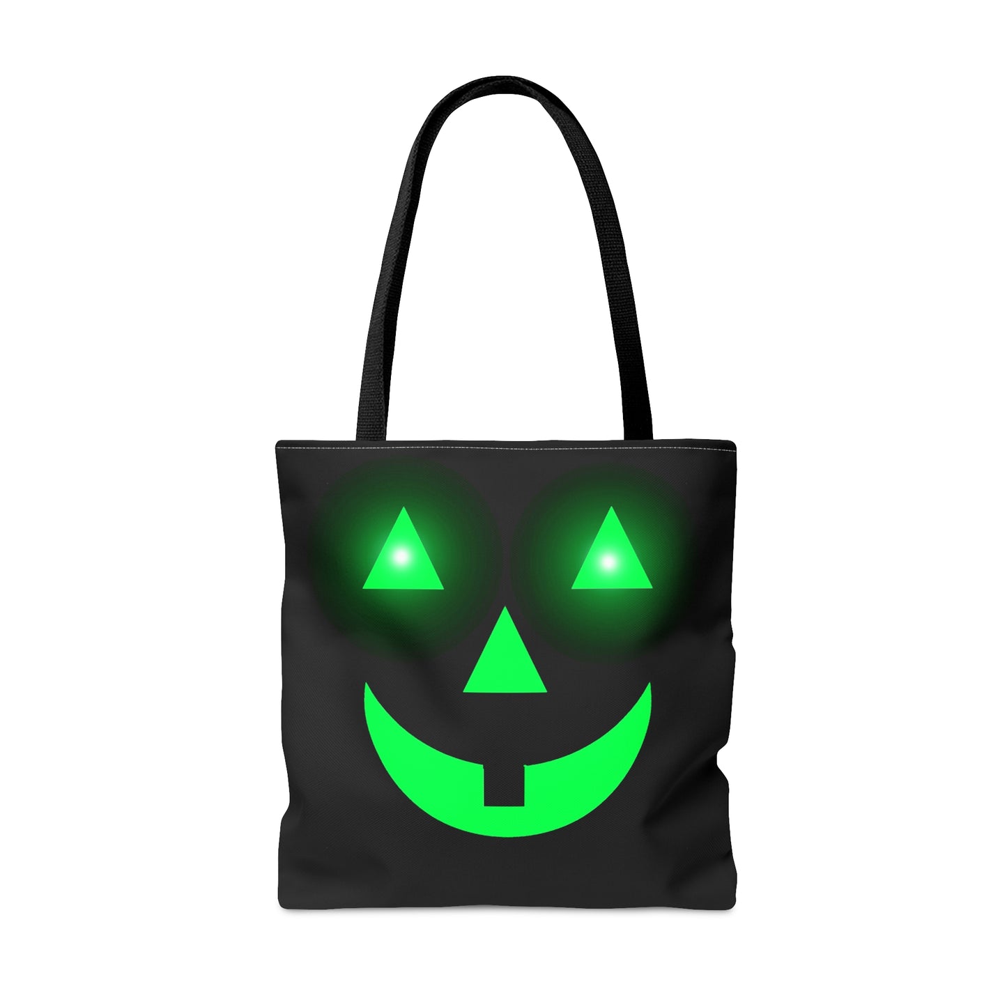 Glowing Pumpkin Face Halloween Candy Tote Bag