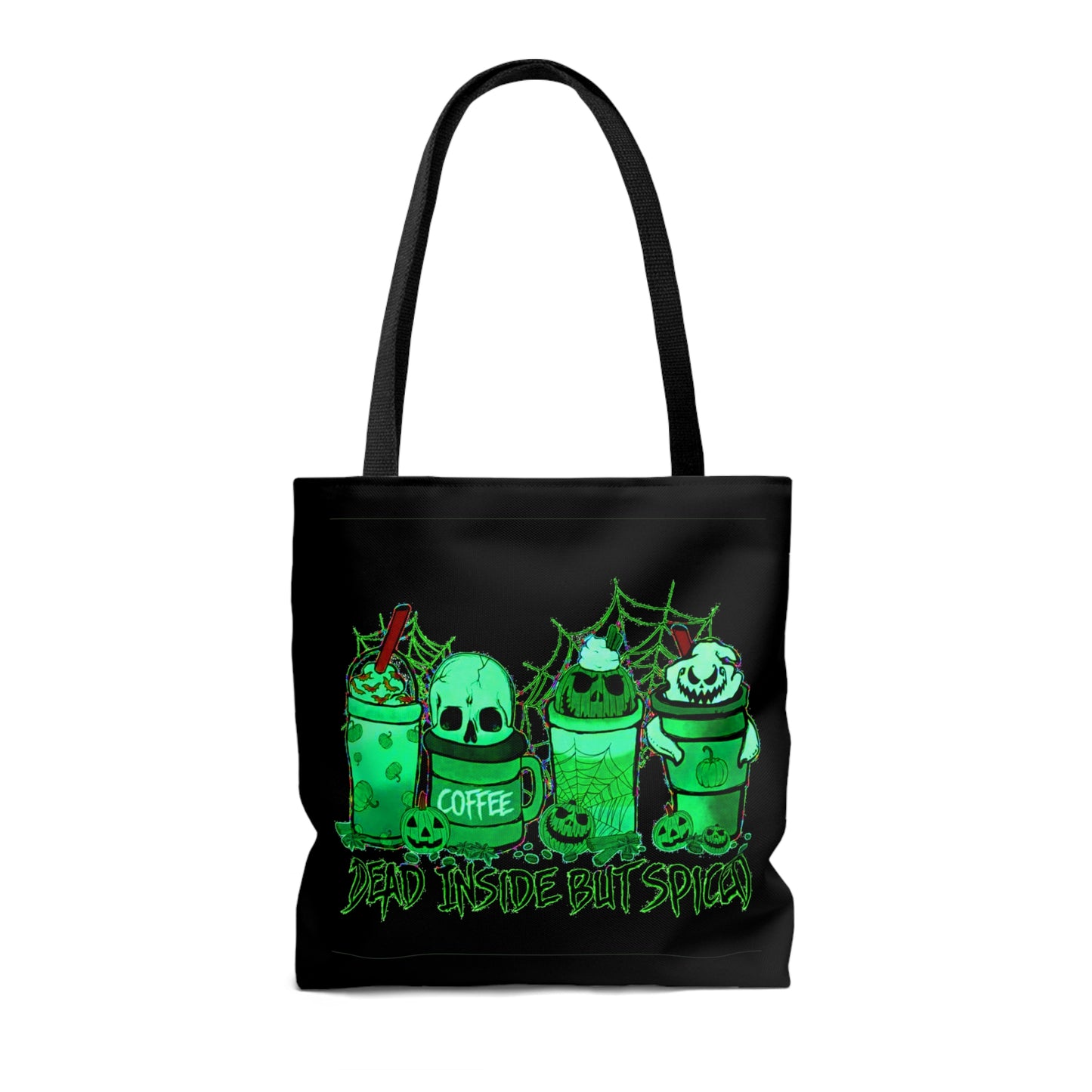 Dead Inside But Spiced Halloween Tote Bag