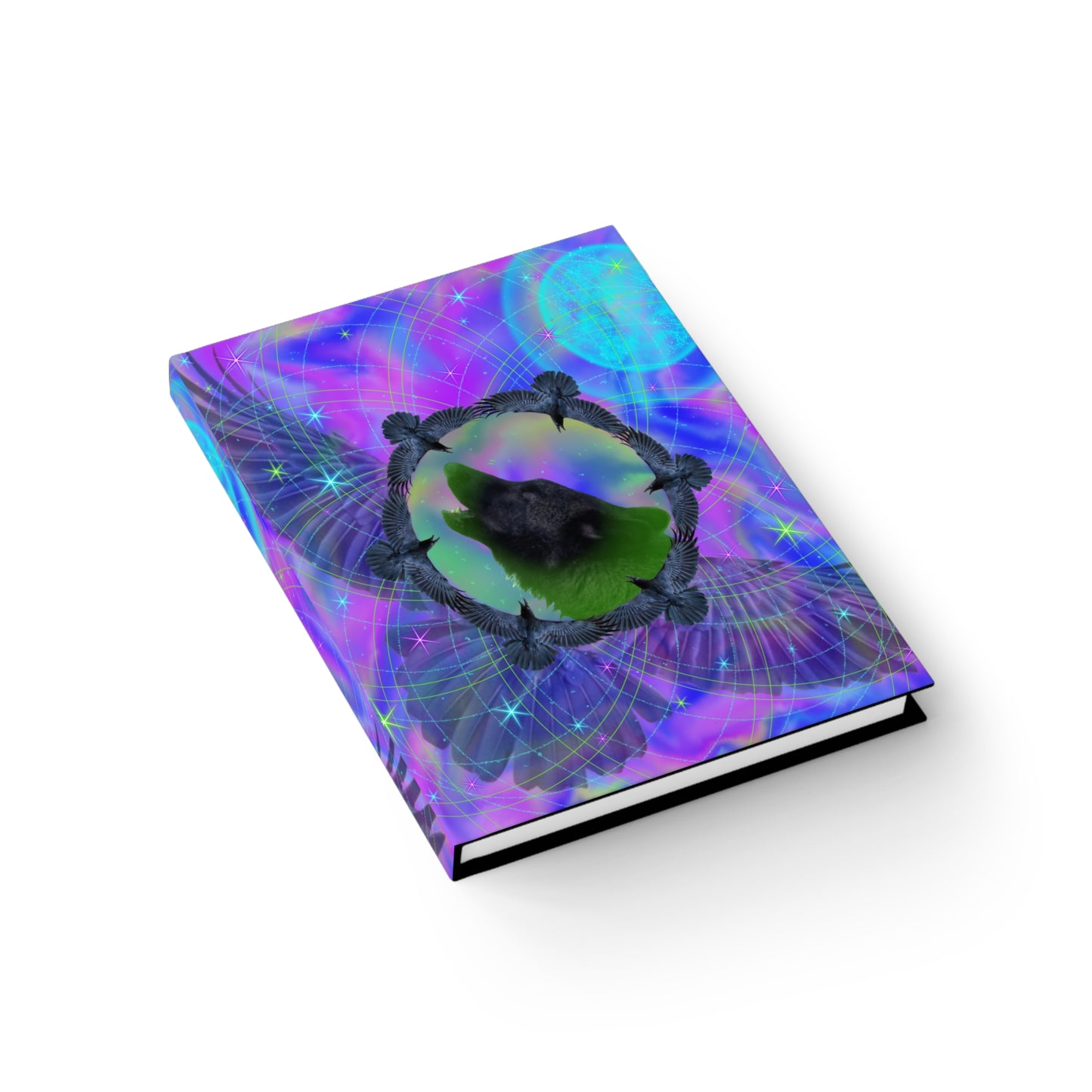 Wolf Medicine Mandala Hardcover Journal - Ruled Line