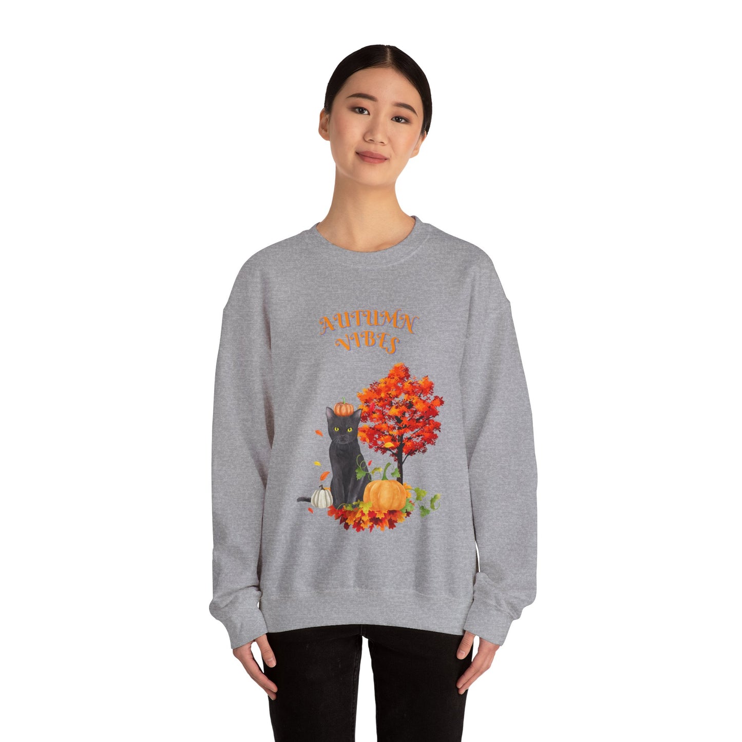 Autumn Vibes Fall Crewneck Sweatshirt