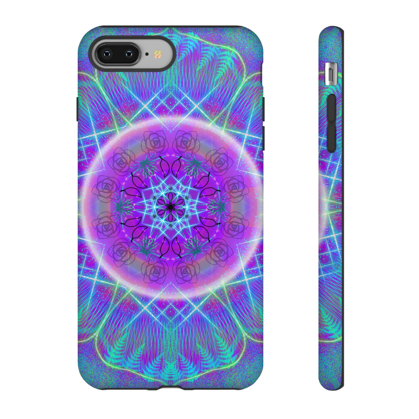 Psychedelic Mandala Protective Phone Case, Samsung, iPhone, Pixel, all sizes