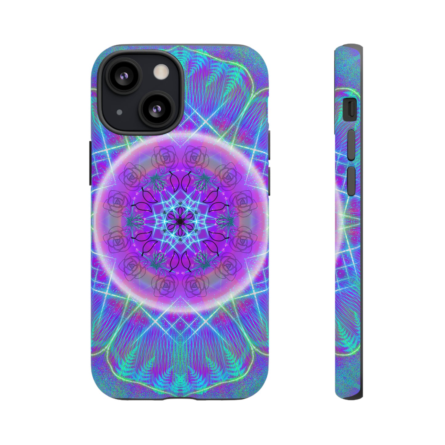 Psychedelic Mandala Protective Phone Case, Samsung, iPhone, Pixel, all sizes