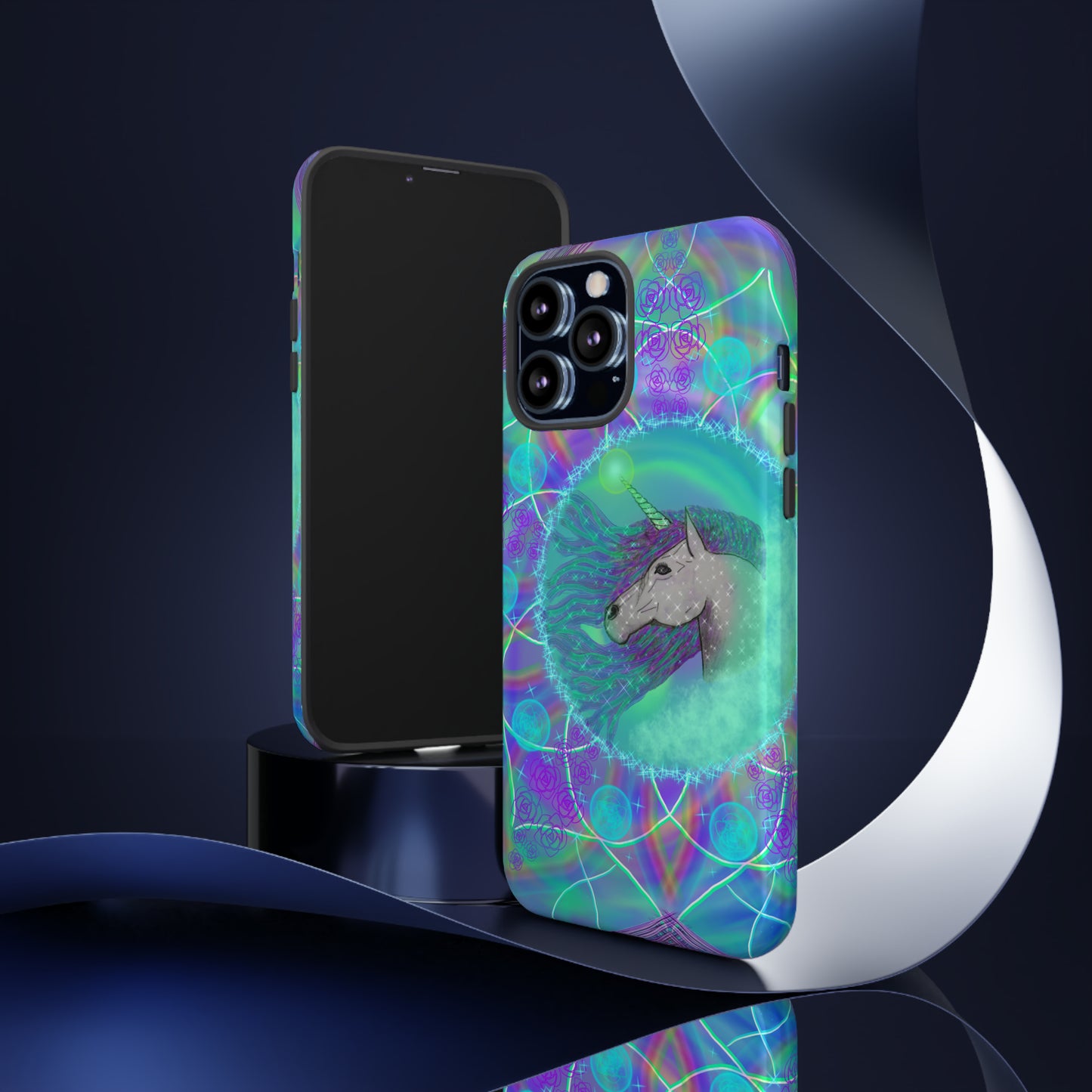 Mystic Unicorn Protective Phone Case, Samsung, iPhone, Pixel, all sizes