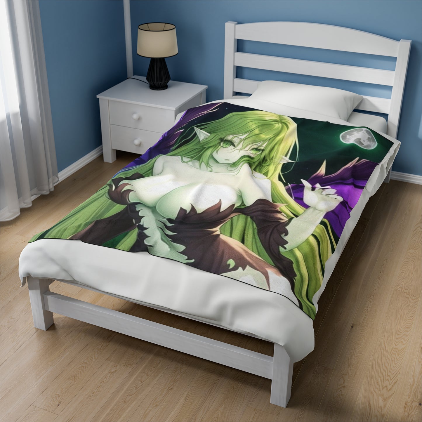 Anime Forest Fairy, Plush Blanket