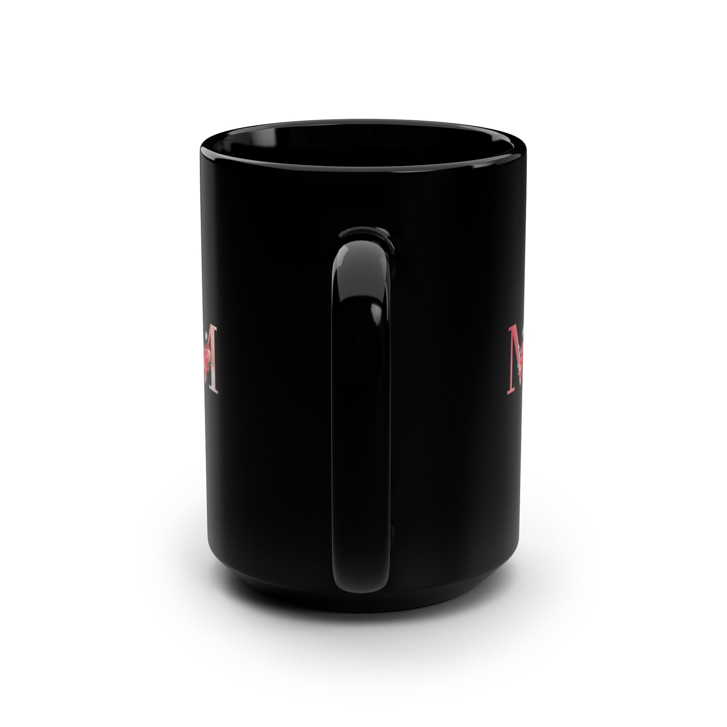MOM, Black Mug, 15oz