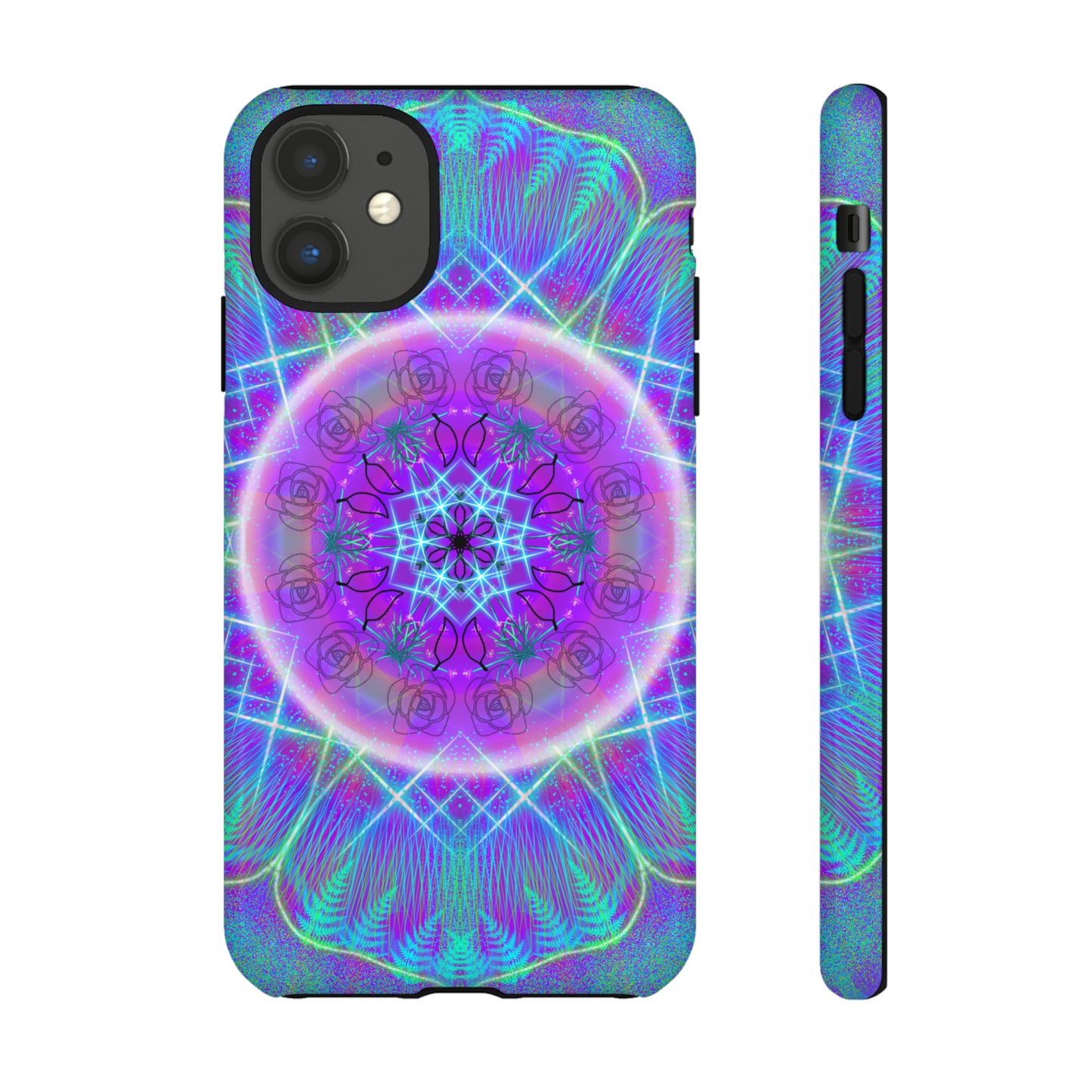 Psychedelic Mandala Protective Phone Case, Samsung, iPhone, Pixel, all sizes
