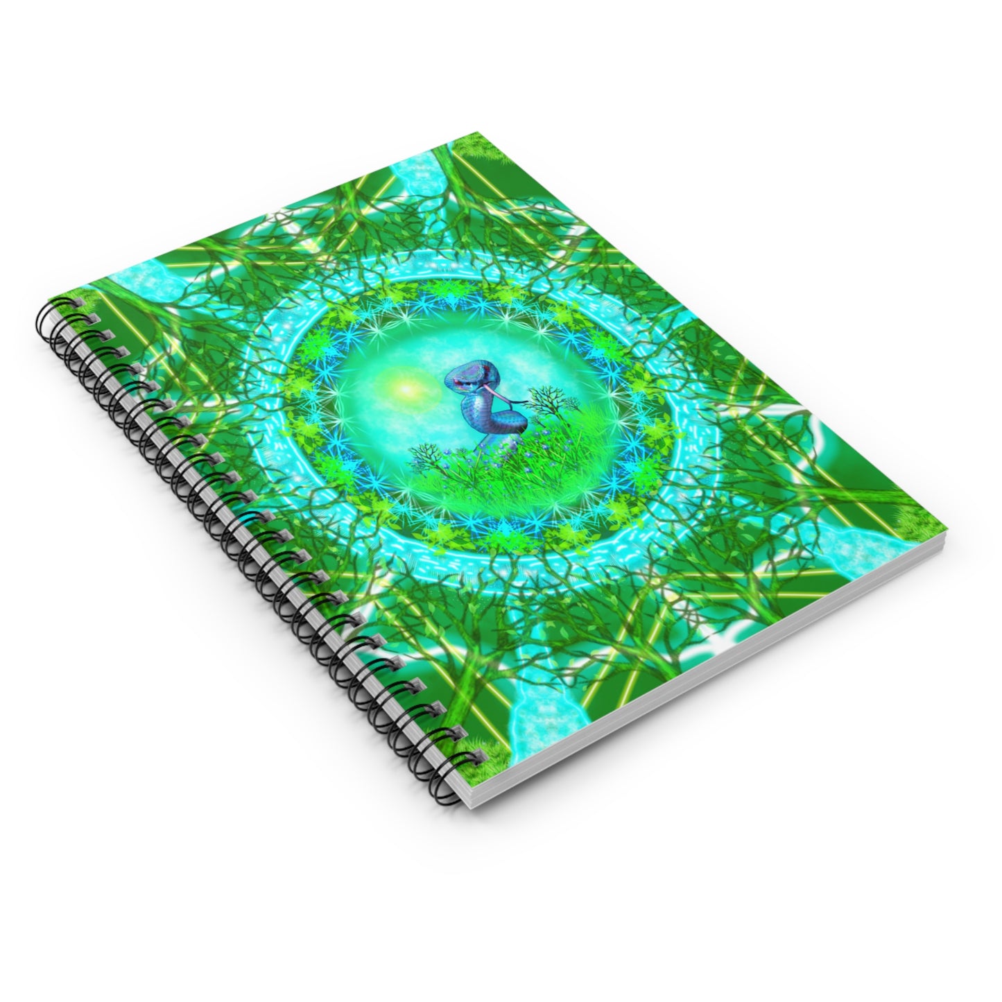 Snake Medicine Mandala Spiral Notebook - Ruled Line