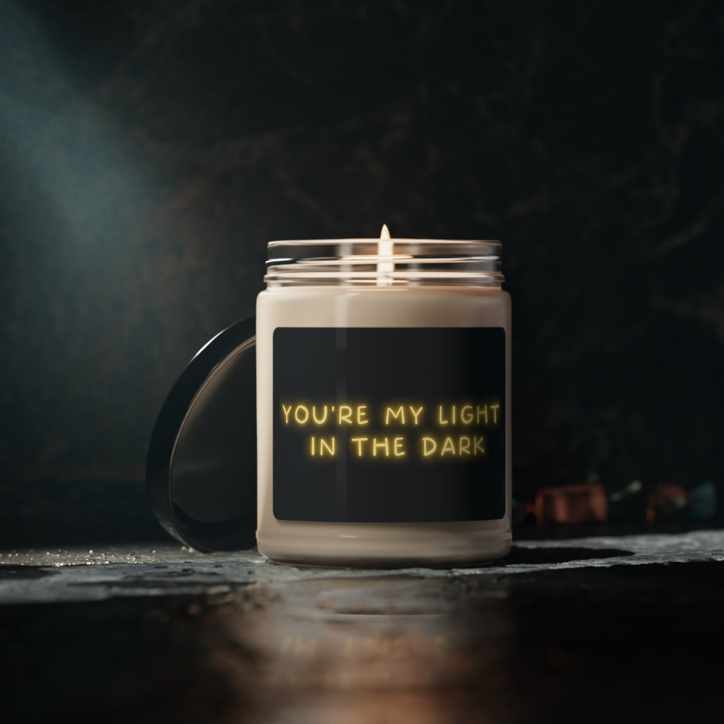 You're My Light In The Dark, Scented Soy Candle, 9oz, Candle Pun, Valentines Day Gift