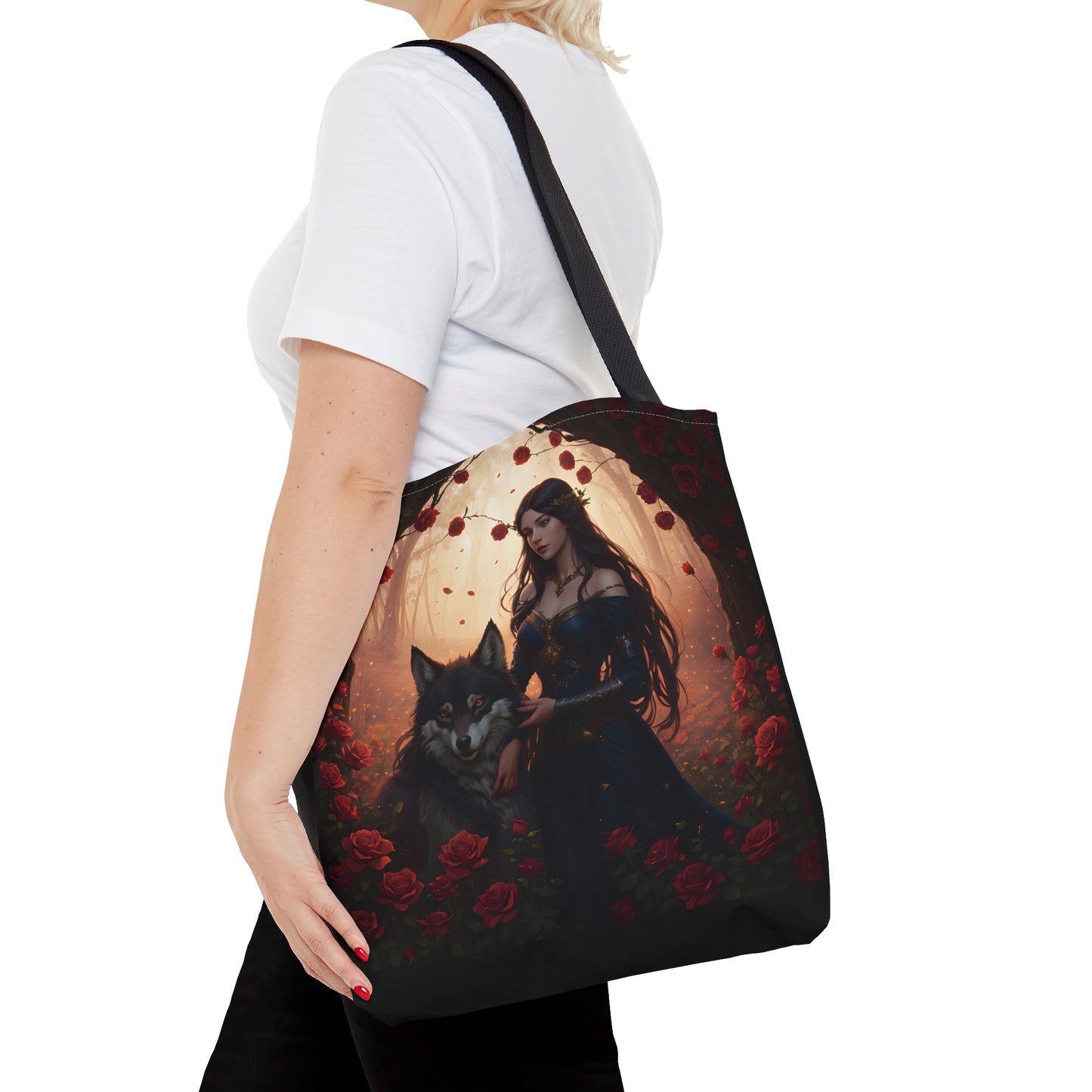 Wolf Enchantress,Tote Bag