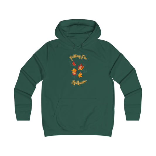 Falling For Autumn Girlie College Hoodie