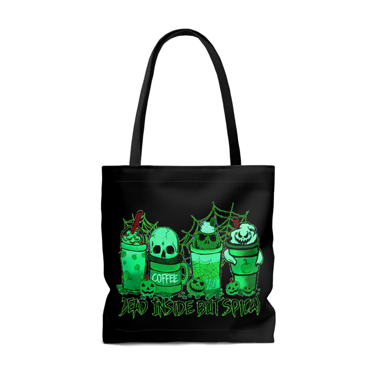 Dead Inside But Spiced Halloween Tote Bag