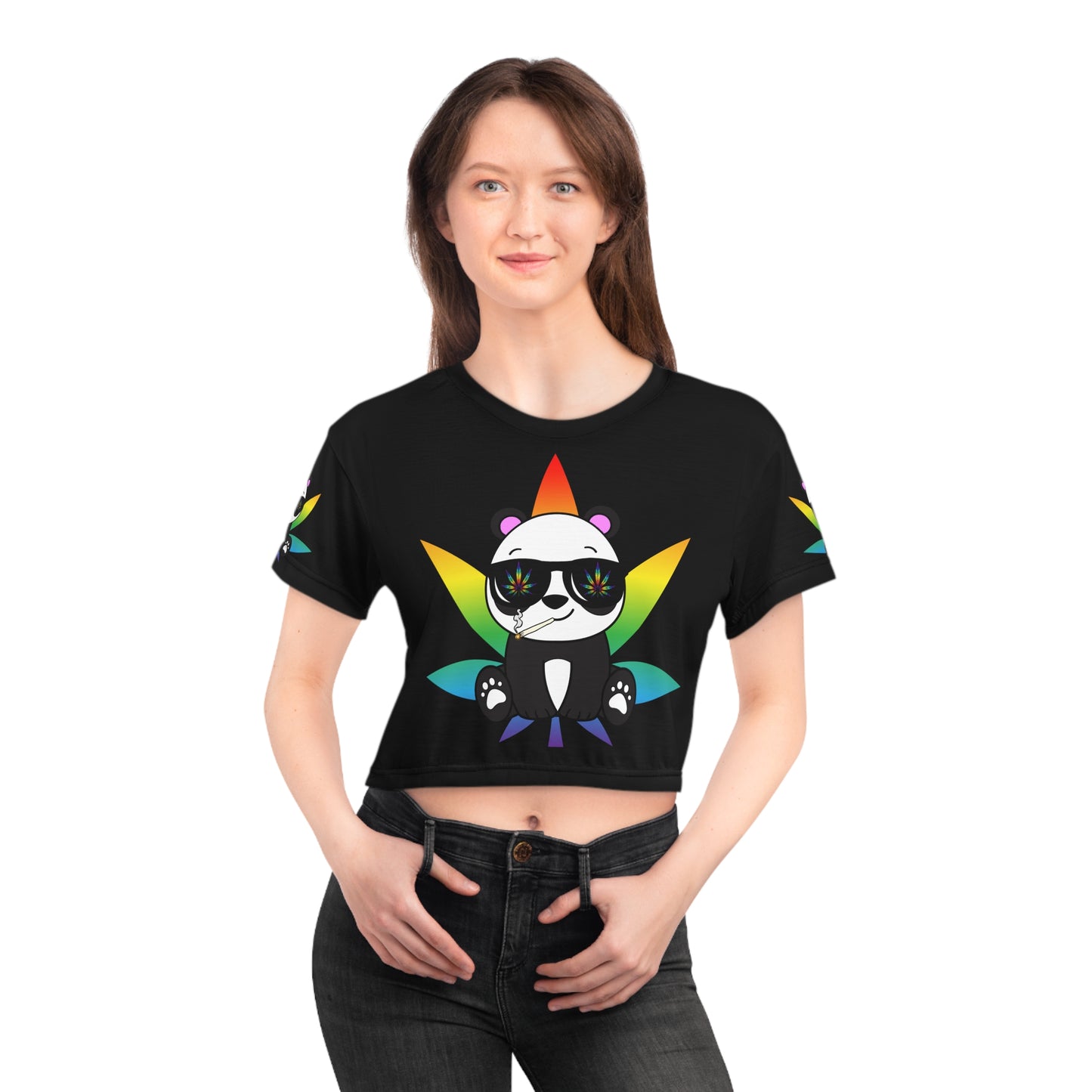 420 Panda Crop Top