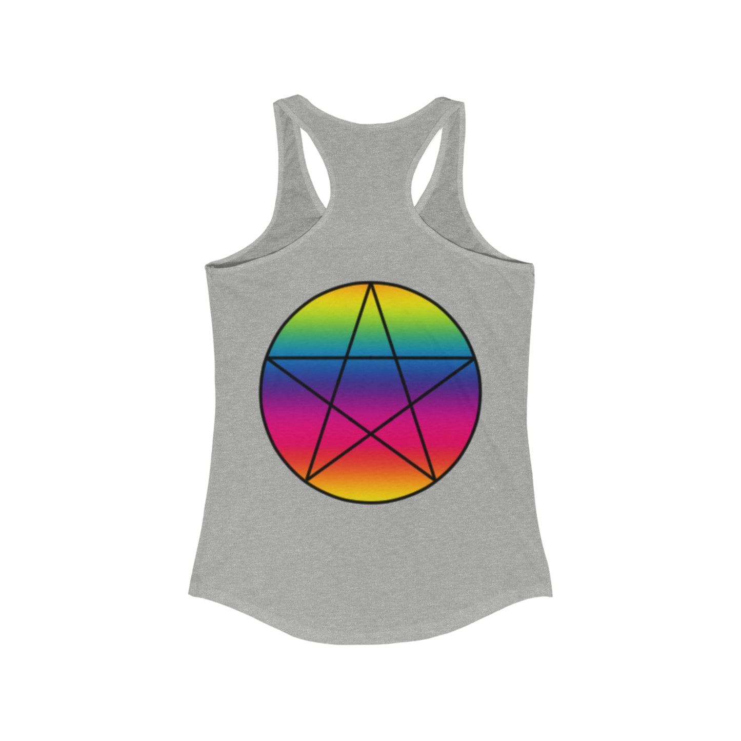 PRIDE Pentagram  Women's Ideal Racerback Tank